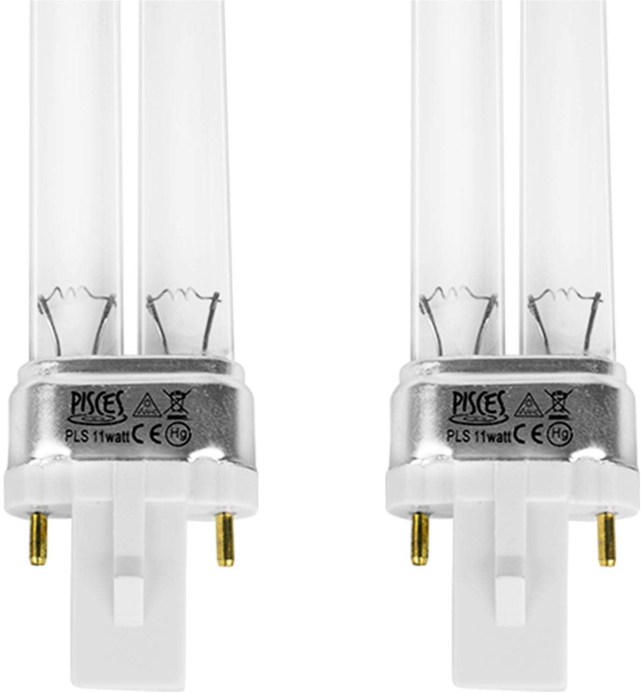 Pisces Twin Pack 11w (watt) PLS Replacement UV Bulb Lamp for Pond Filter UVC
