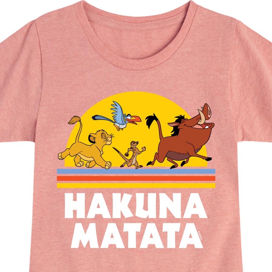 Disney The Lion King - Hakuna Matata - Sunshine - Toddler & Youth Girls Short Sleeve Graphic T-Shirt3