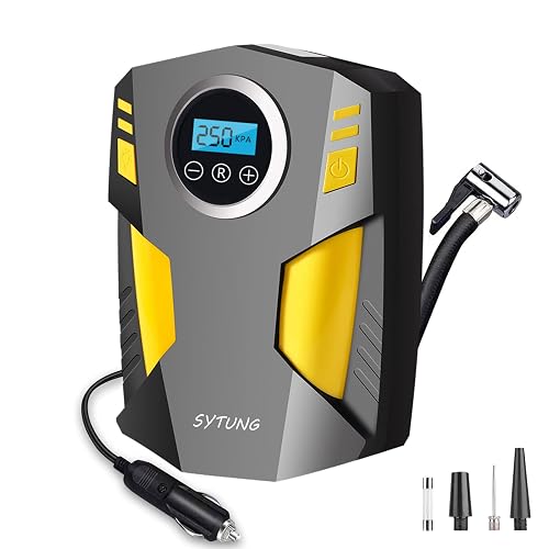 Digital Tyre Inflator, Portable Air Compressor Car Tyre Pump with