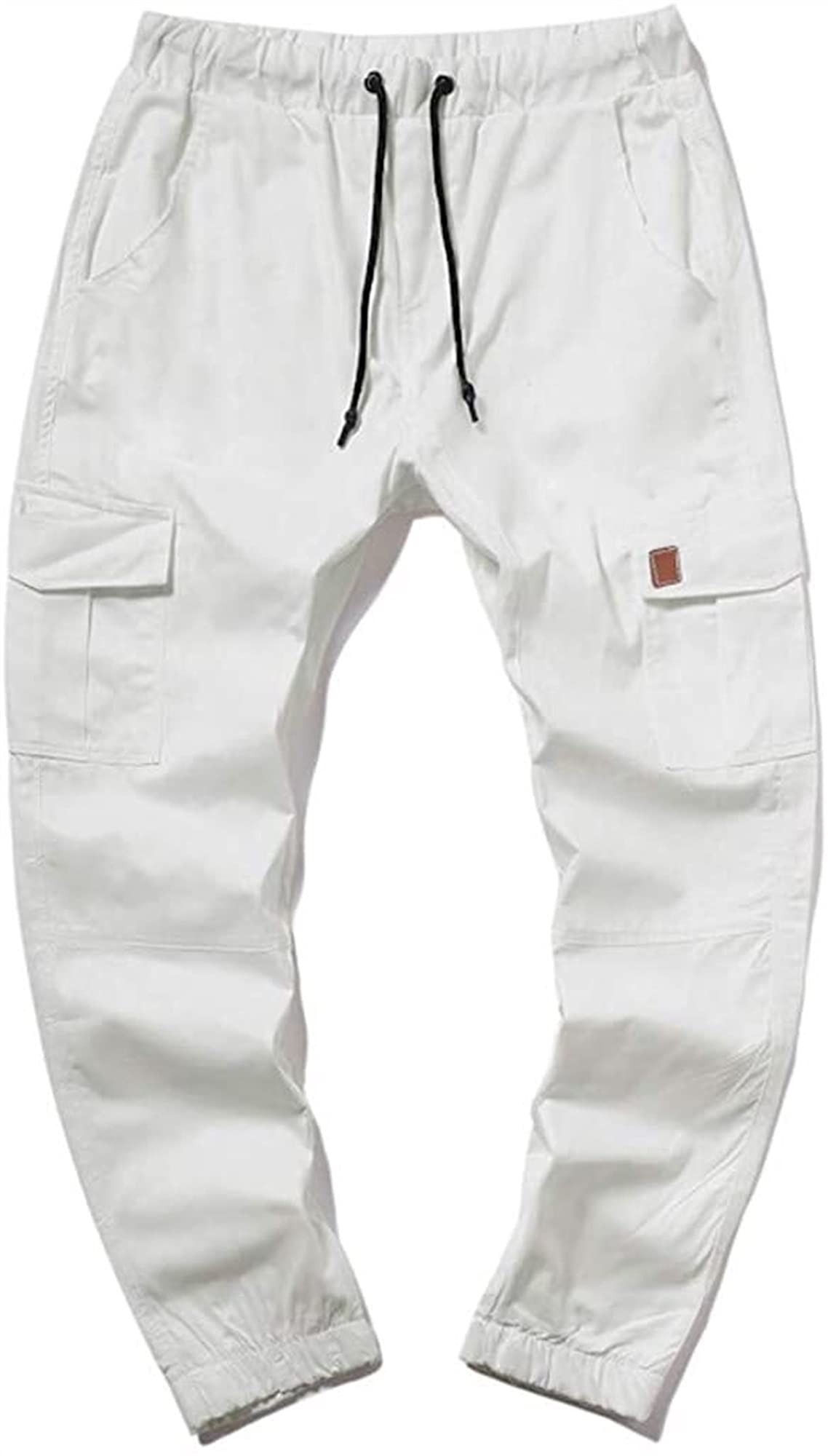 WEITING Pantaloni Tattici da Escursionismo da Uomo Pantaloni Cargo da Combattimento Militari rip-Stop Pantaloni Leggeri da Lavoro Esercito Pantaloni da Uomo (Color : Blanc, Size : XL)