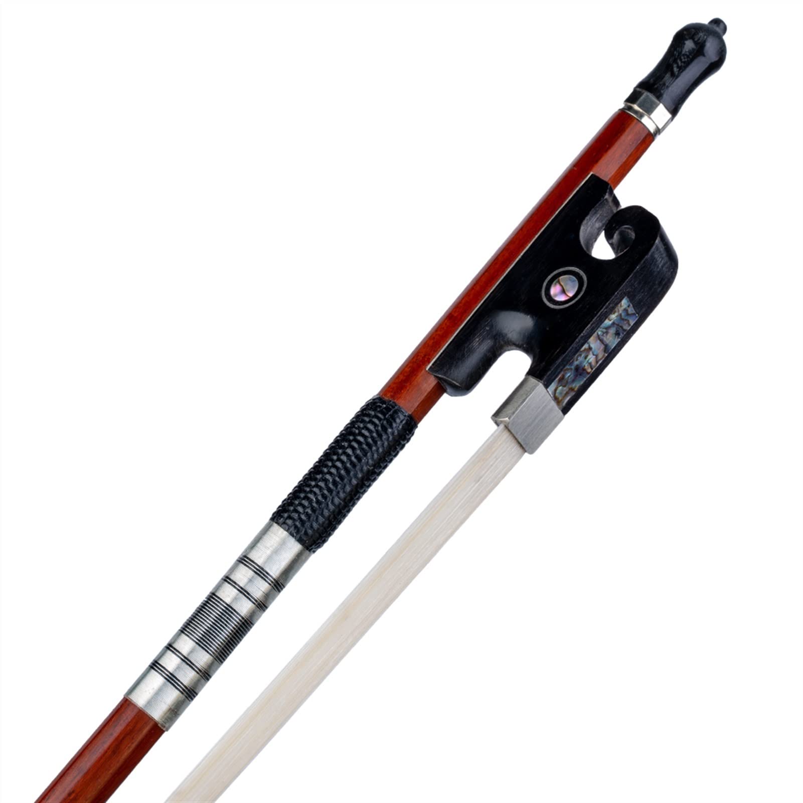FLFL Arco per Violino in Legno di Pernambuco 4/4 Ben Bilanciato E Leggero in Vero Crine di Cavallo Mongolo Arco Violino Standard