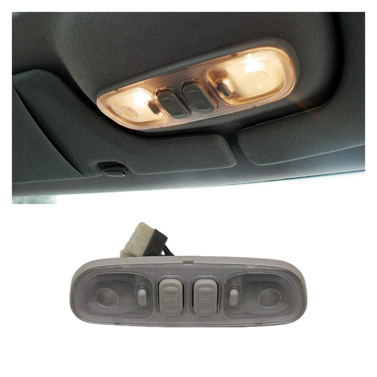 Car Interior Overhead Dome Light Reading Lamp With Sunroof Switch,compatible For Mazda 323 BJ BL2A-69-970 GA2L-69-970 N24R