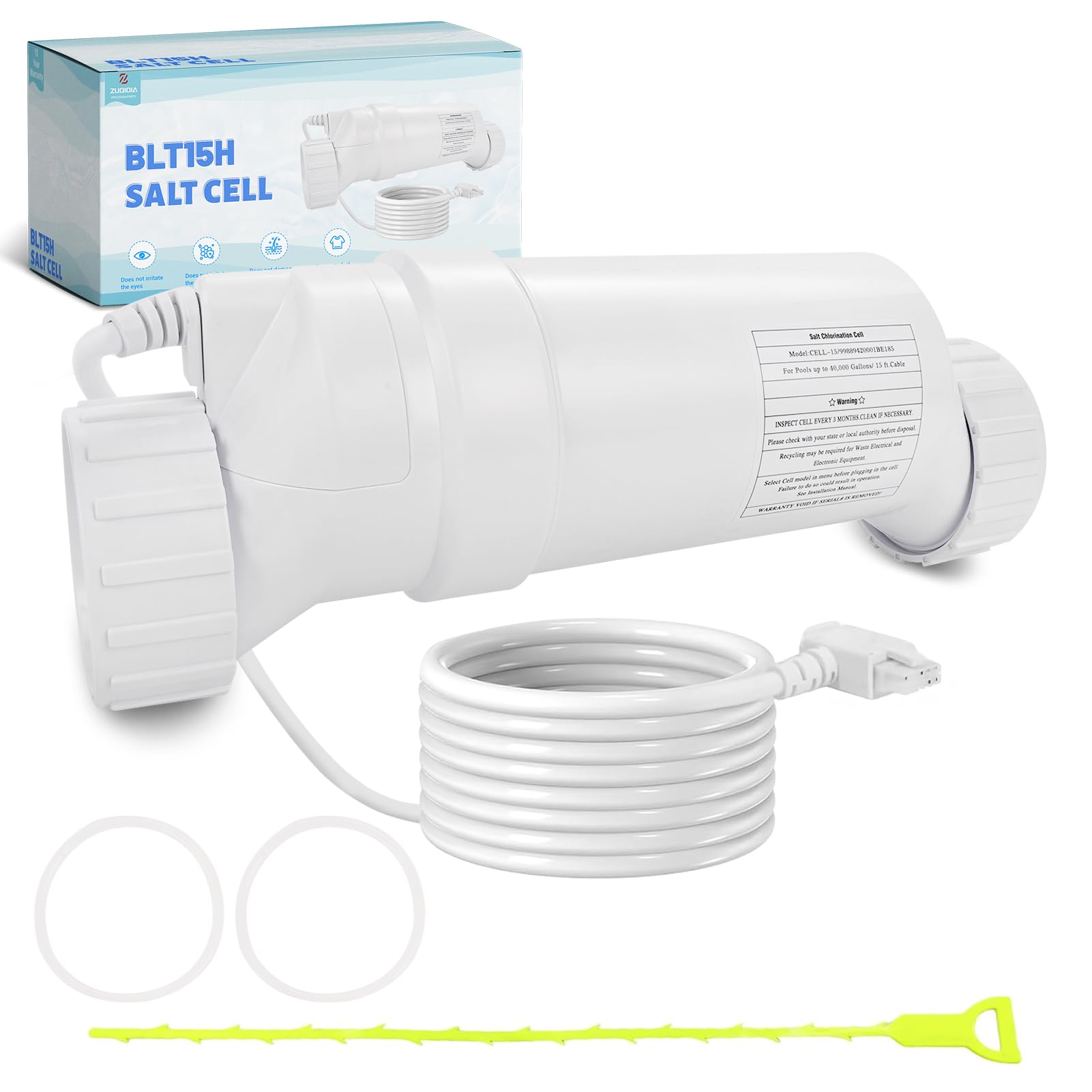 Photo 1 of T-15 Salt Cell Replacement Compatible with Hayward Pool Turbo Chlorinator System Fit for AquaRite, AquaTrol & More, Up to 40K Gallons