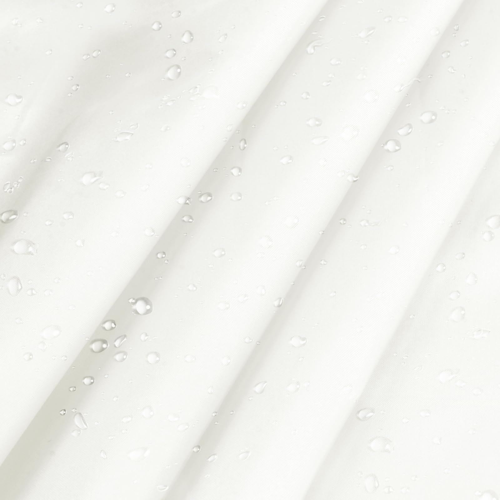 Vonty Waterproof Fabric Ripstop Nylon Fabric by The Yard - 60 Inch Wide(1 Yard), Water Proof White Fabrics Lightweight Kite Fabrics for Tent Bag Tarp