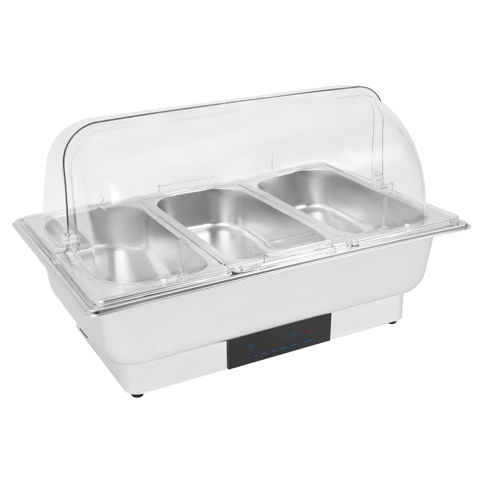 Set scaldavivande elettrico per buffet, Chafing Dish a buffet, set termico a buffet, in acciaio inox, 56 x 36 x 35 cm, per ristoranti a buffet, snack bar, feste di famiglia