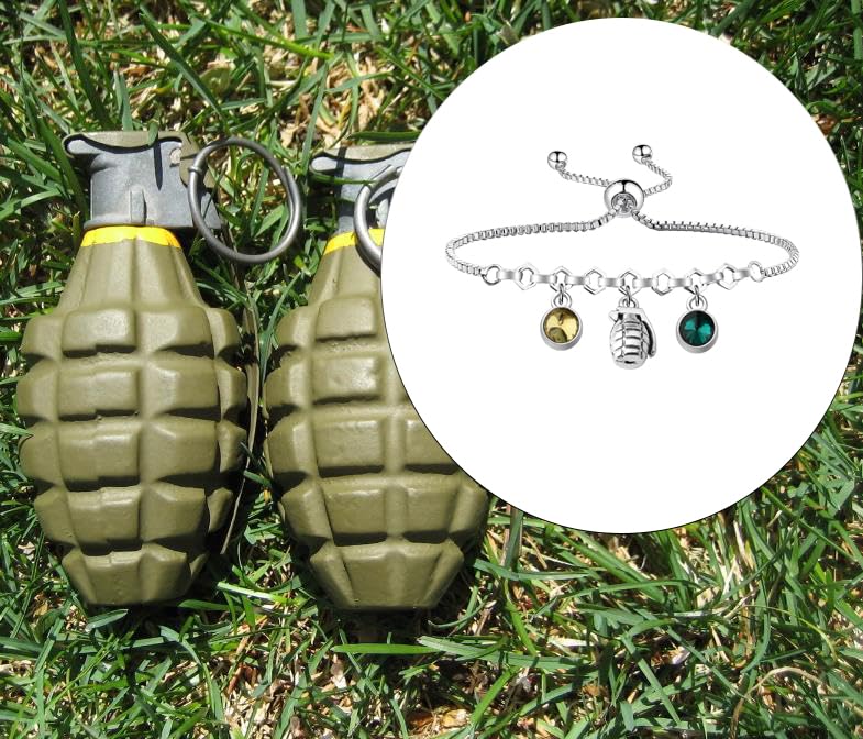 Image of Anime Manga Series Beads Bracelet Baku Grenades Charm Brooch Pin Anime Merchandise Gift for Fans