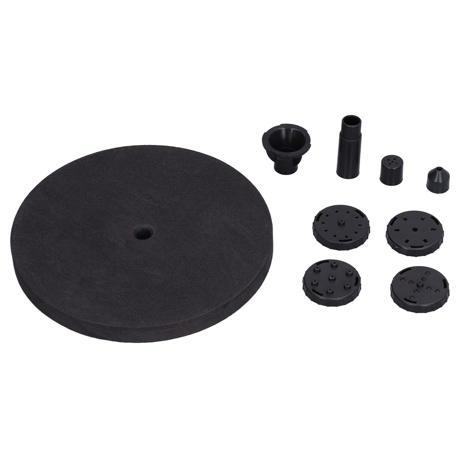 Kit Fontana Solare 10V 5W Pompa Efficiente per Fontana Solare per Giardini Piscine Acquari 27,5x17,5 Cm