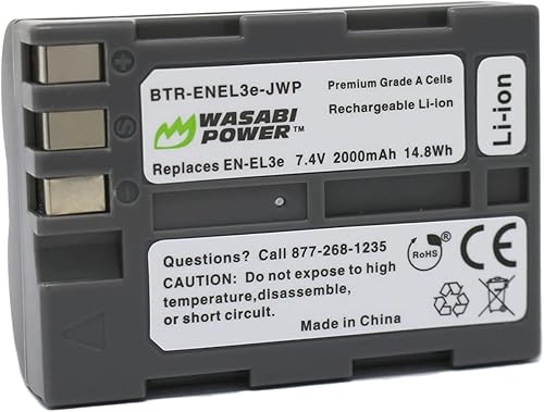 Miniatura 5 de Wasabi Power Battery (2 unidades) y cargador USB dual para Nikon EN-EL3e y Nikon D50, D70, D70s, D80, D90, D100, D200, D300, D300S, D700