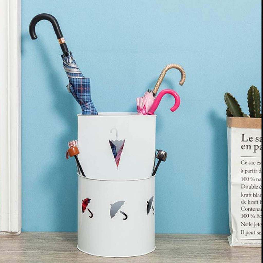 KLerDH Umbrella Stand, Metal ， Holder with Removable Drip Tray, Rack for Home Office Entry(Wit)