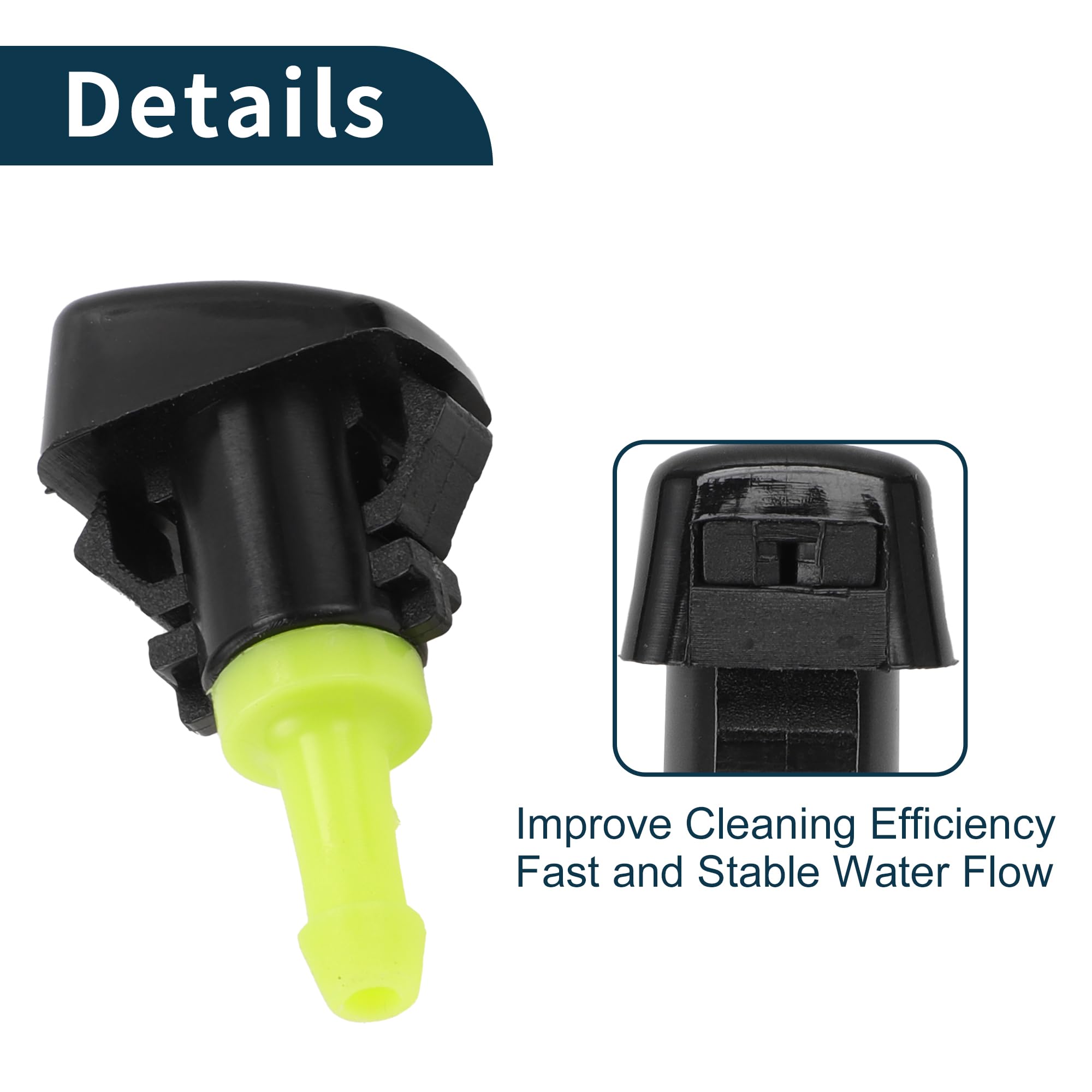 Chrysler Town & Country Nozzle Unifizz Front Windshield Washer Nozzle Kit For Dodge Grand Dodge Grand Caravan Washer Nozzle