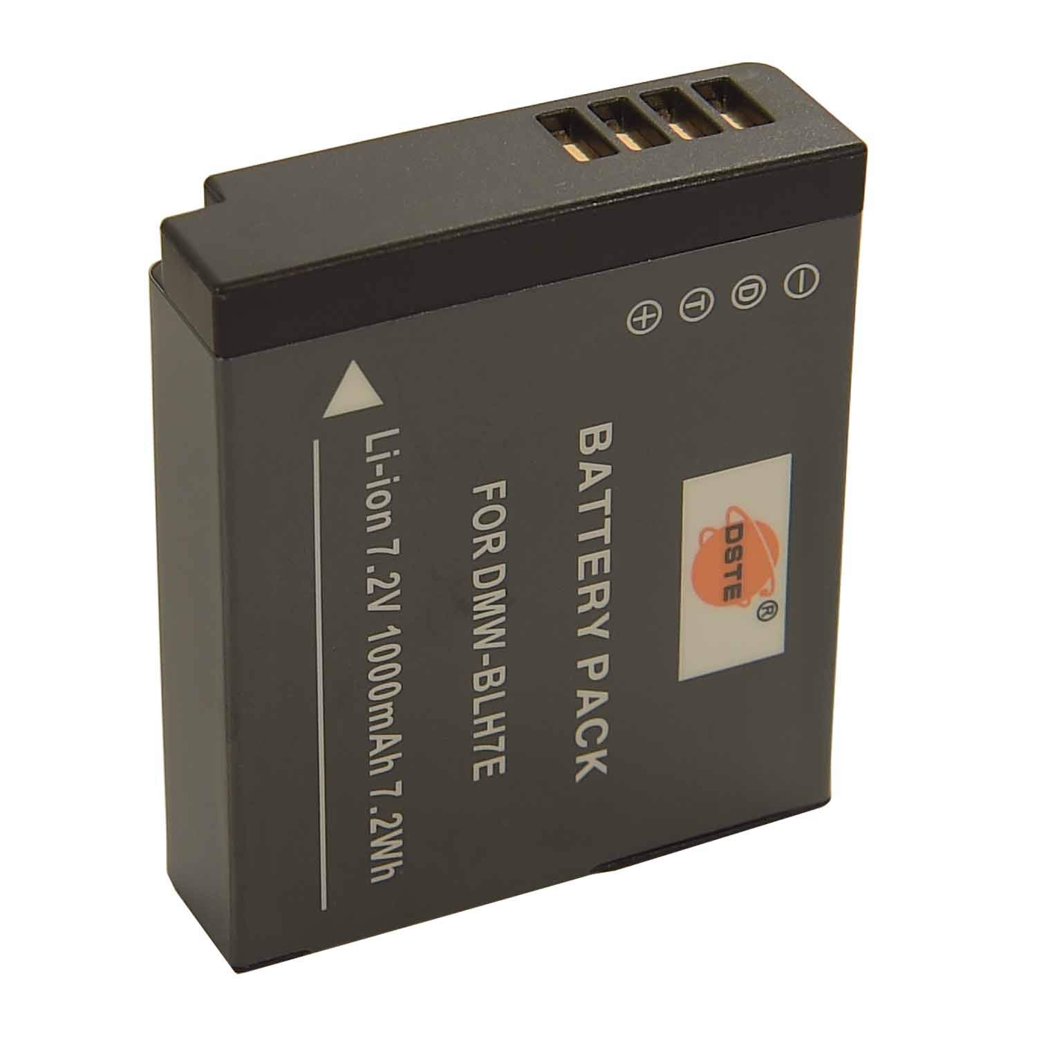 DSTE DMW-BLH7 Li-Ion Batteria e Caricabatterie USB Compatibile per Panasonic Lumix DmC-GM1 DMC-GM1D DMC-GM1K DMC-GM1KD DMC-GM1KEB