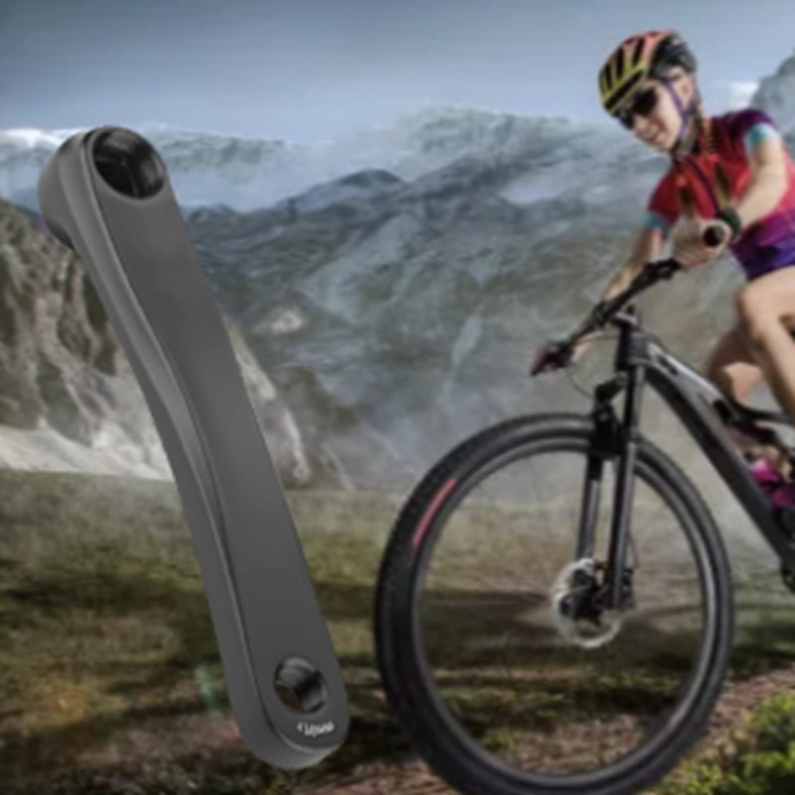 Crank Arm Replacement Accessory, Bike Left Crank Aluminium Alloy Lightweight 170mm Bike Crank Arm for Replacement Parts(Black, Square Hole)