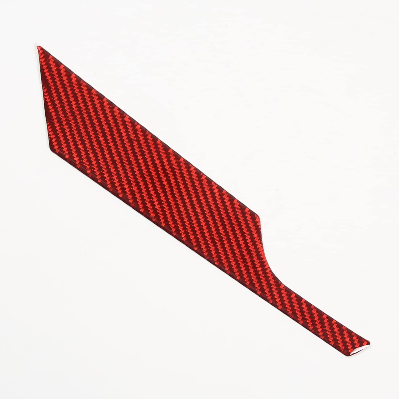 Qiosreui Front Windshield Cover Panel Water Deflector Sealing Cap Trim Sticker for Chevrolet Corvette C6 2005-2013, Car Hood Triangular Panel Trim Cover, Carbon Fiber (Red)