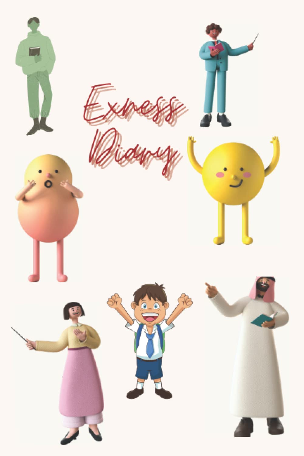 Exness Diary: 6 by 9 black lined notebook