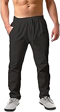 Cegerne Herren Leinenhose Einfarbiges Lang Leicht Sommerhose Loose Fit Freizeithose mit Kordelzug für Urlaub Strand Alltag