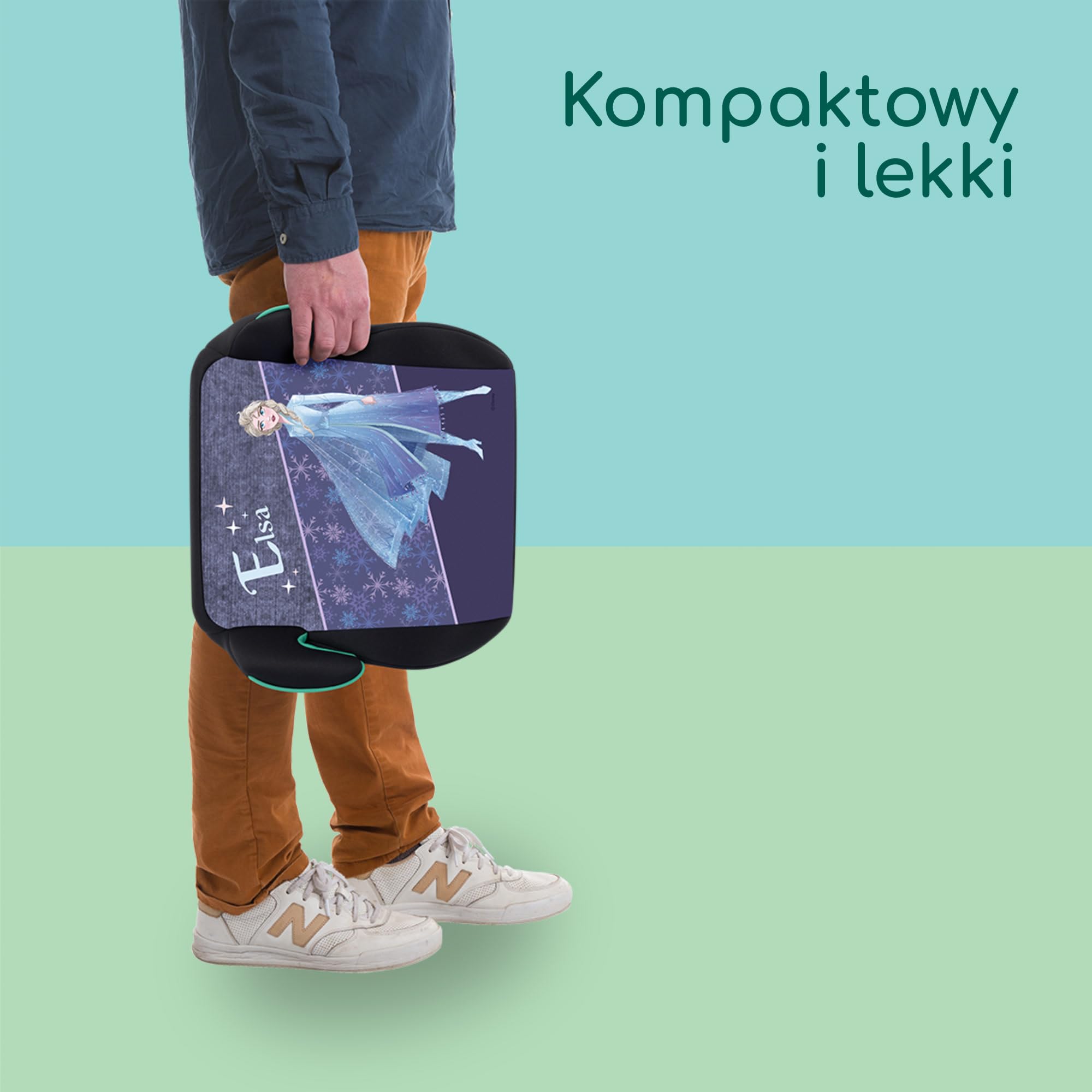 Bebeconfort Disney Manga i-Safe, Fotelik Samochodowy dla Dziecka, 6–12 Lat, 128–150 cm, 22-36 kg, Fotelik Dziecięcy Disney Frozen, Lekki, Łatwy Montaż Pasa, Miękkie w Dotyku Tkaniny, Kraina Lodu