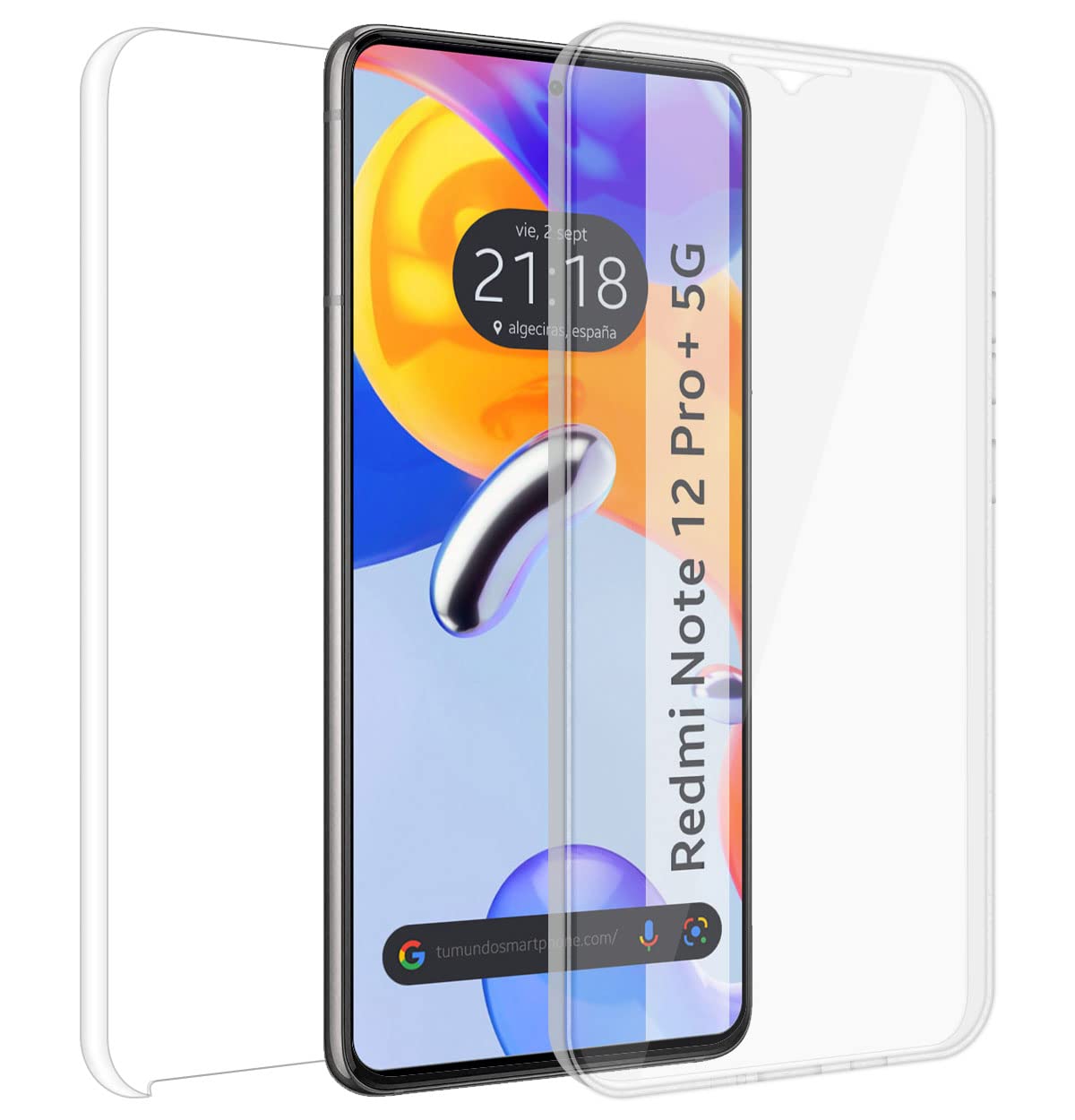 Custodia Tumundosmartphone Full Body 360° Per Xiaomi Redmi Note 10/10S (trasparente) - 3