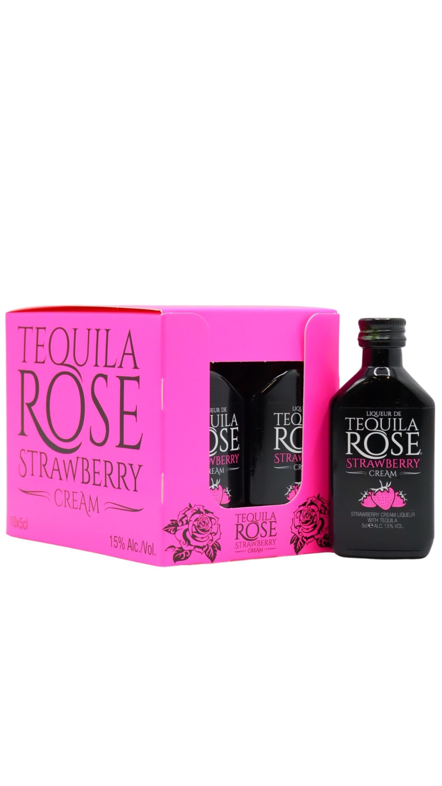 Tequila Rose - Original Strawberry Cream - Liqueur 5cl x 10 15% ABV Miniatures (10 x 5cl)