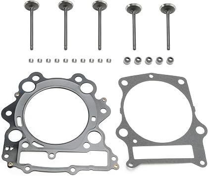 Cylinder Head Valves Gaskets Kit For Yamaha Grizzly Raptor Rhino 660 660R 2001-2008 21-4N Steel for Yamaha YXR660F Rhino 660 2004-2007