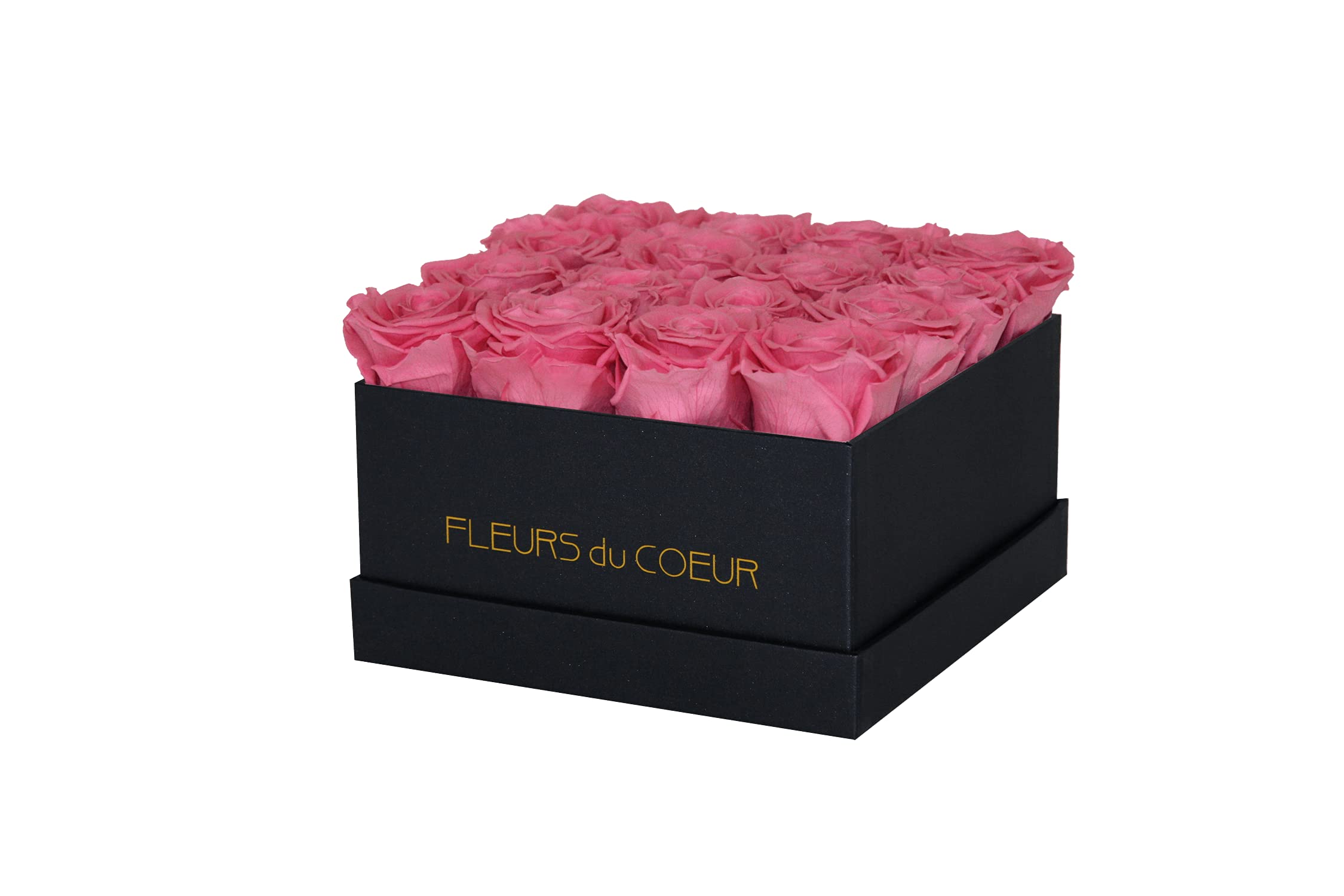 Boîte à roses Square 16 coffret cadeau original roses éternelles