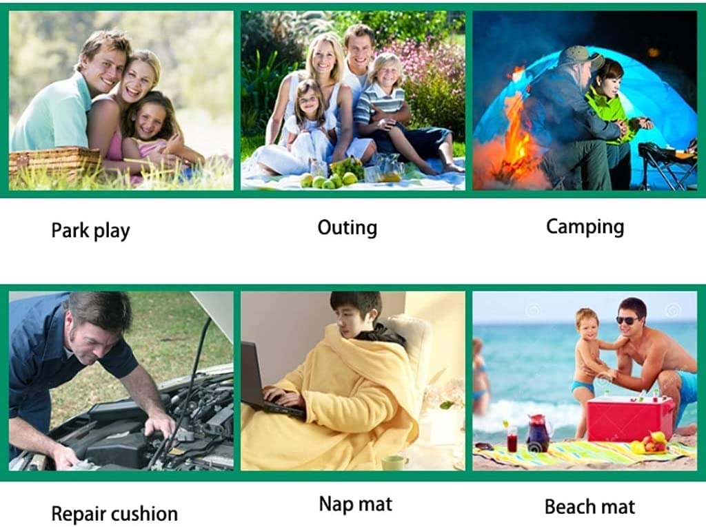 Koc Piknikowy Mata Piknikowa Wodoodporny Przenośny Koc Piknikowy Na Plażę Szybkoschnąca Lekka Mata Piknikowa Odpowiednia Na Imprezy Kempingowe Koc Plażowy Do Parku(B)