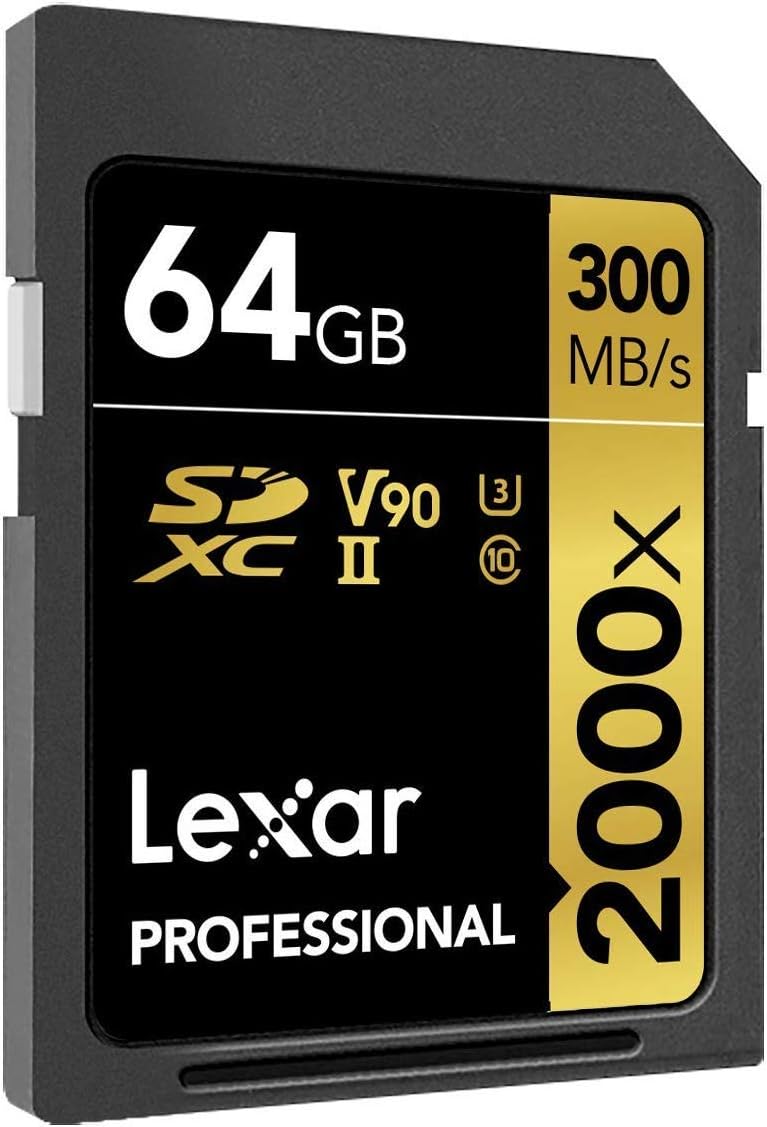 ❤ Crazy Deals Lexar Professional 2000x 64GB SDXC UHS-II Card (LSD64GCBNA2000R)