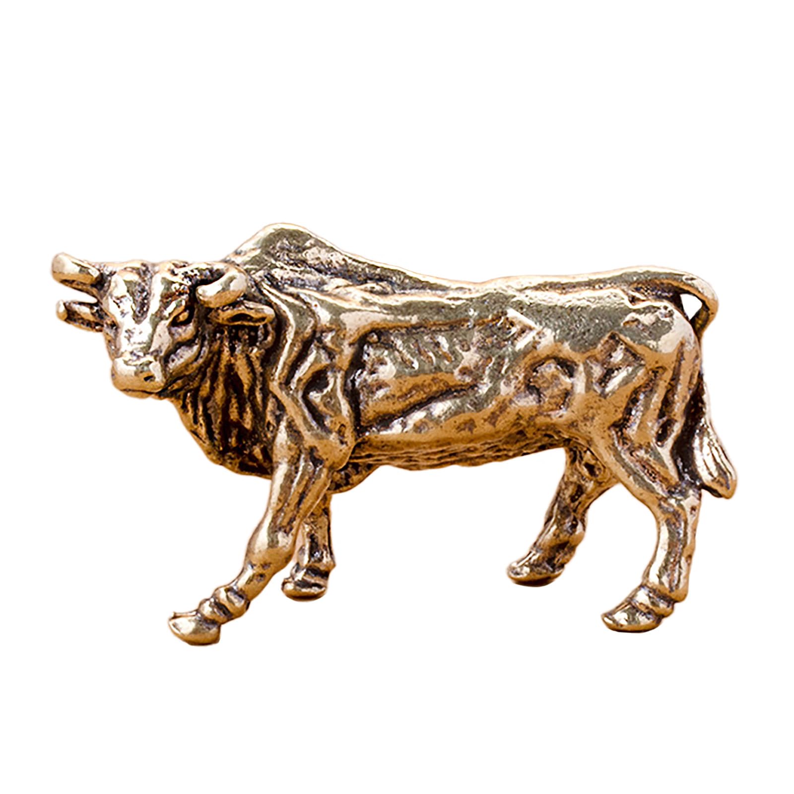 GLETSF Pure copper kirin a pair of statues home decorations animal decoration feng shui fortune,1*-12 * 12 * 15cm2.1kg