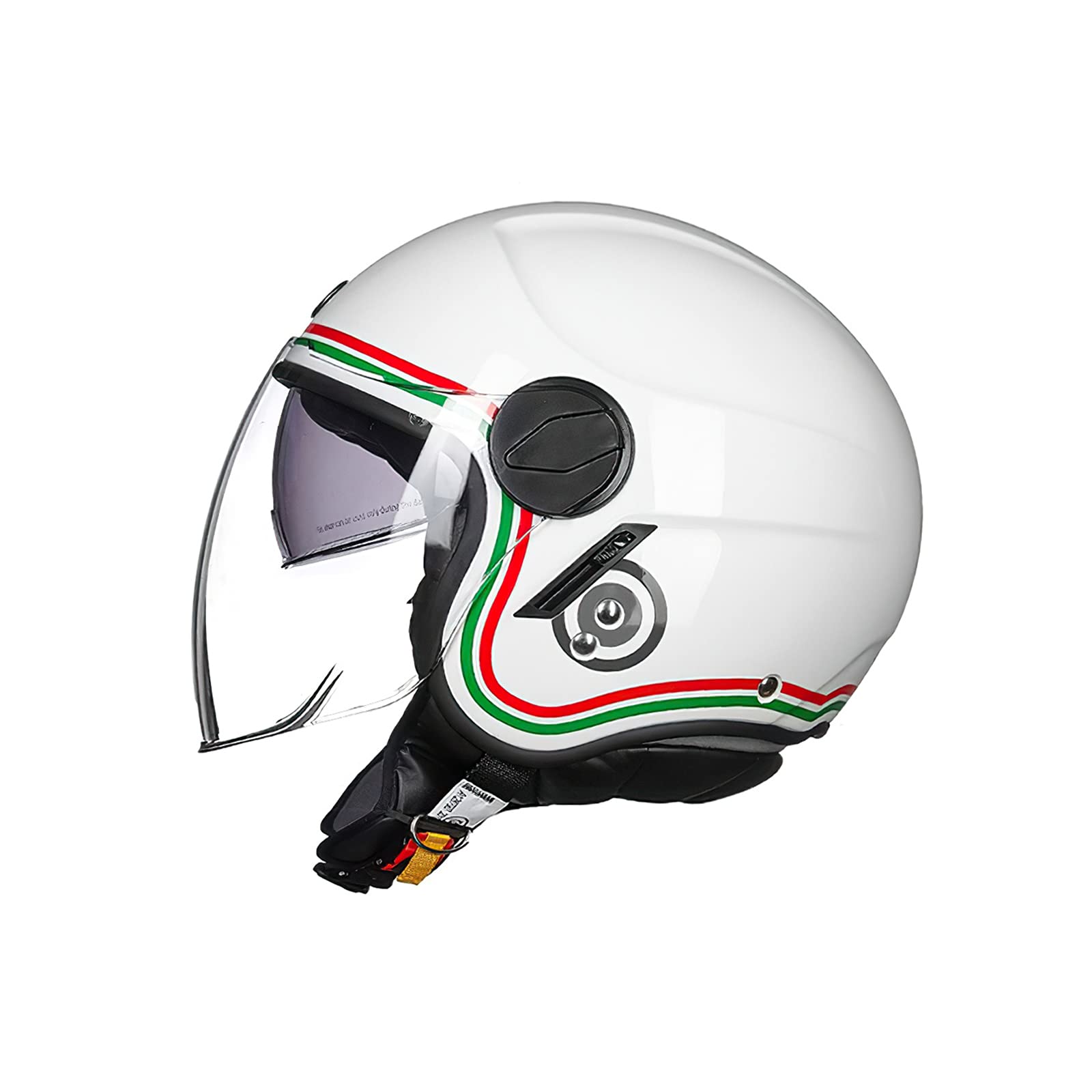 Kask motocyklowy Harley dla dorosłych, retro, z goglami, certyfikat DOT, otwarty kask Jet Crash do motoroweru Cruiser Vespa