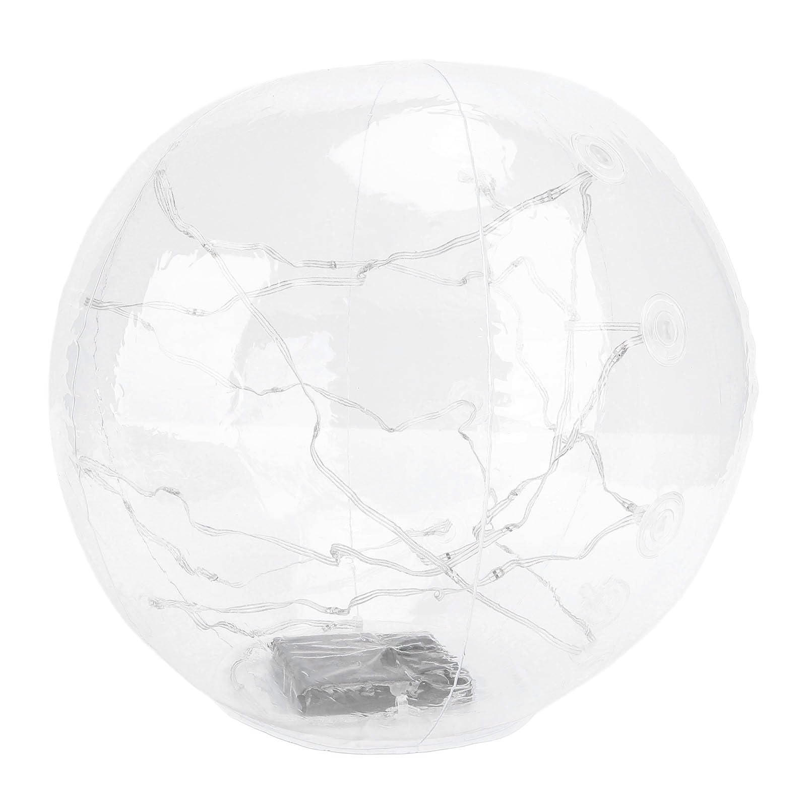 Aramox 2 Pièces Lumières de Piscine Flottantes Boules Lumineuses Gonflables Transparentes à énergie Solaire 13,78 Pouces IP68 étanche 10 à 20H Lueur pour Piscine Plage Cour Fête Fontaine Jardin (Ton