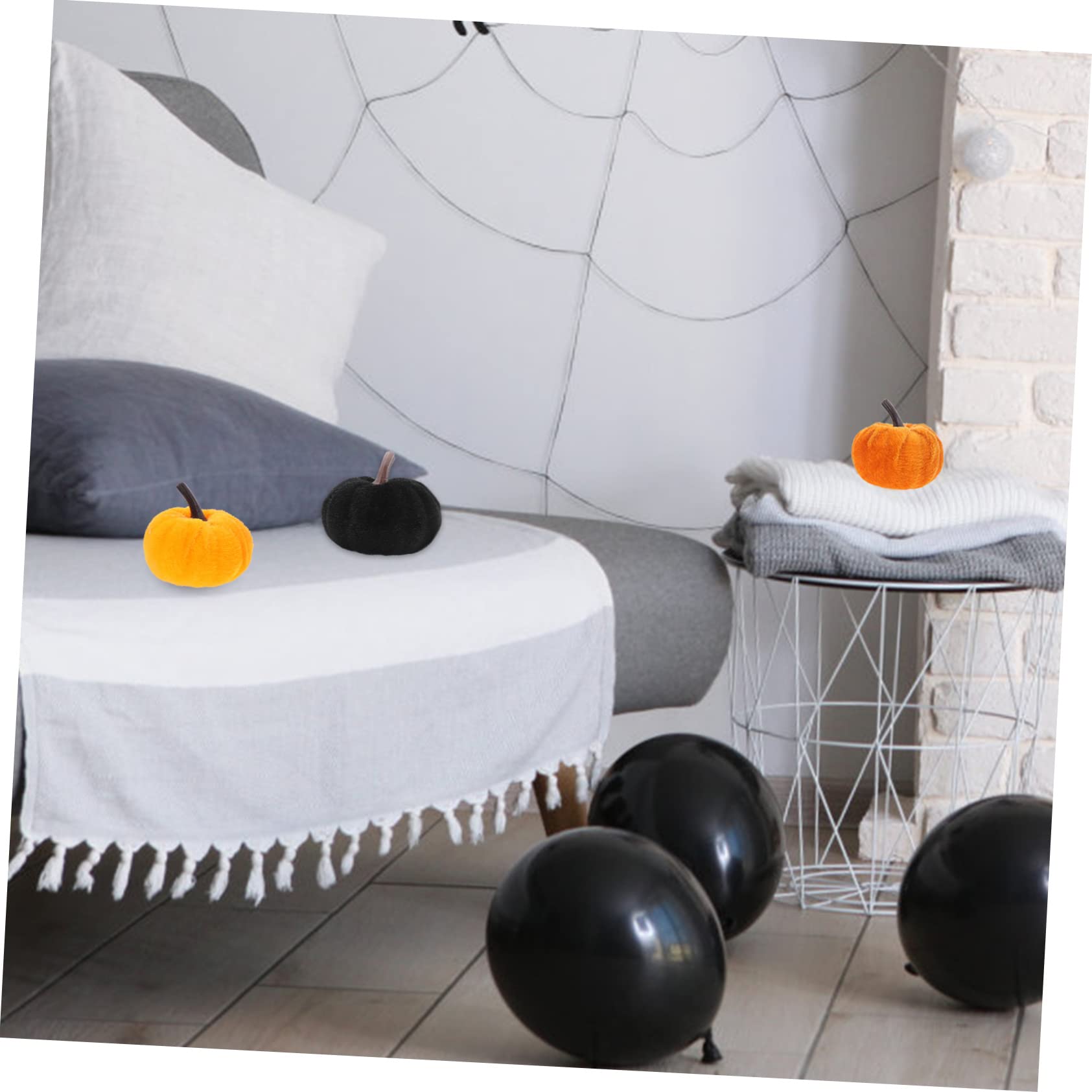 Ciieeo 40 STK Flanell-Kürbis Herbst-Imitat-Kürbis dekorativer Baumschmuck im Herbst Halloween Dekoration Halloween-Dekoration deko Festival- simulierter Schaum