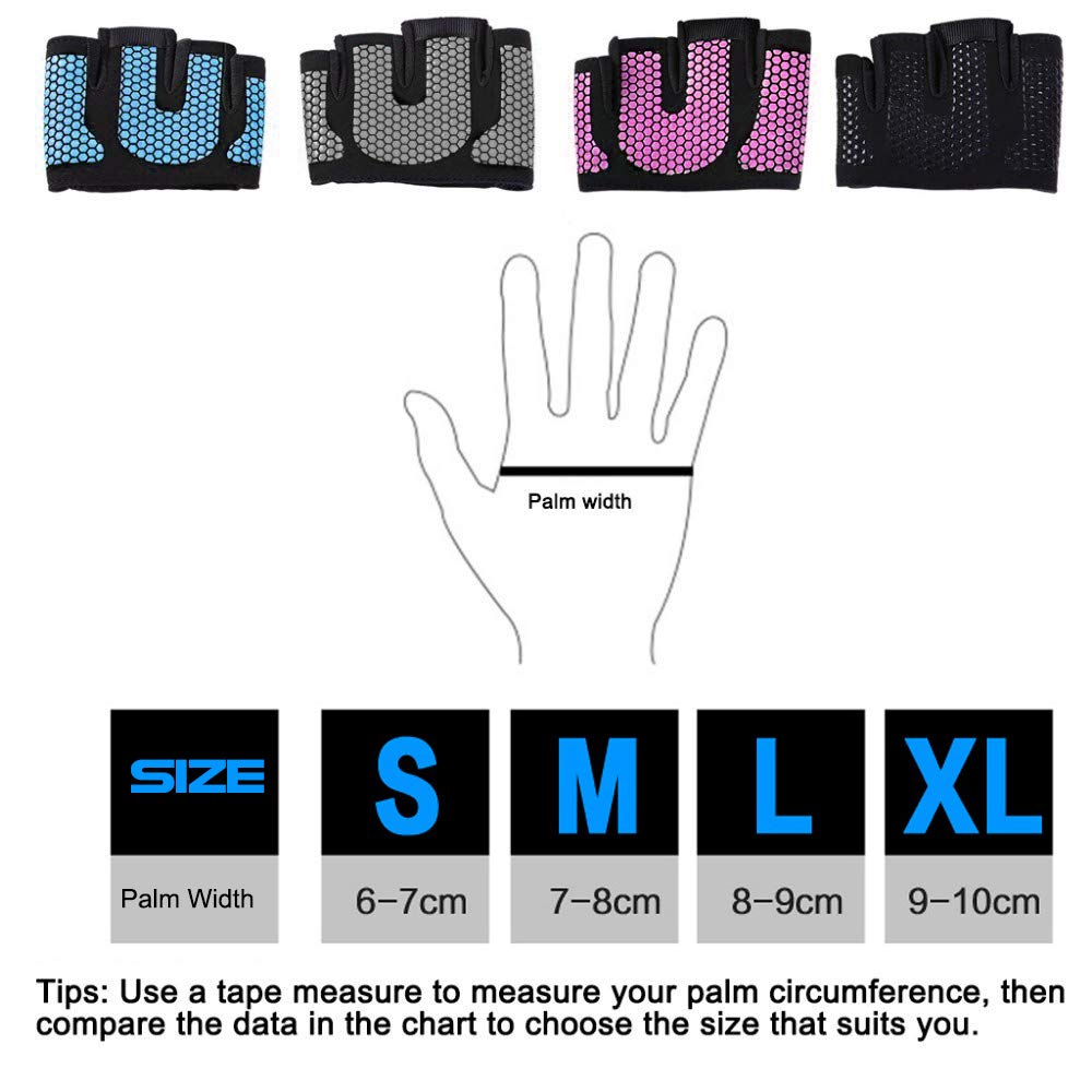 1 Paire Profession Gym Fitness Demi Doigt Gants Hommes Femmes pour Exercice entraînement Gant Puissance haltérophilie Musculation protège-Main