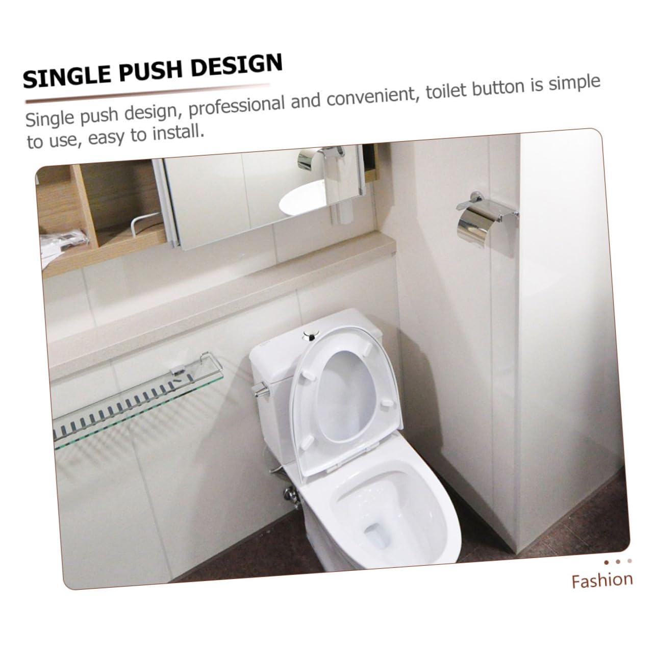 SHINEOFI 3 Set Pulsante Della Toilette Chiave Separare Pulsanti Serbatoio Wc Parti Spingere Pulsante Dello Sciacquone Singolo Sostituzione Del Pulsante Push Addominali Argento 12 Pezzi*3