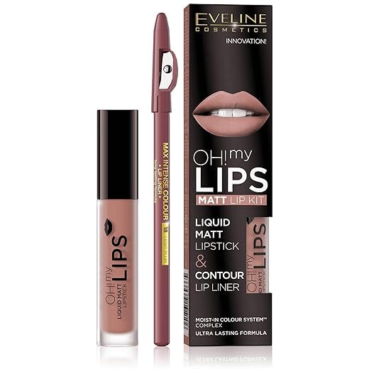 EVELINE OH MY LIPS LABIAL ACABADO MATE + LAPIZ DE LABIOS LOVELY ROSE