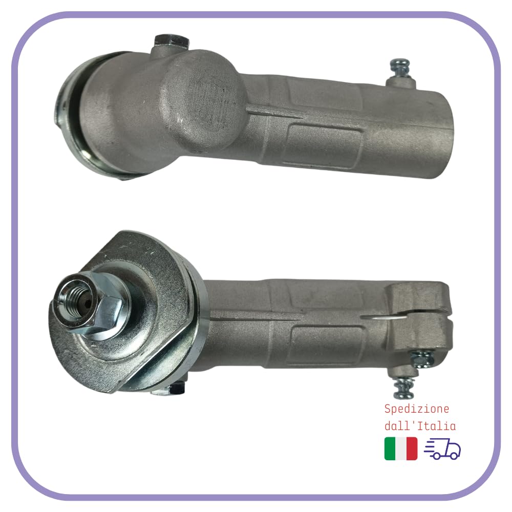 Coppia Conica Universale per Decespugliatore Ø24-28 mm con 5 Adattatori + Inserto Quadro o Scanalato e dentato tipo z7 9 10 denti a Scelta (Coppia conica + inserto quadrato mm 5,4)