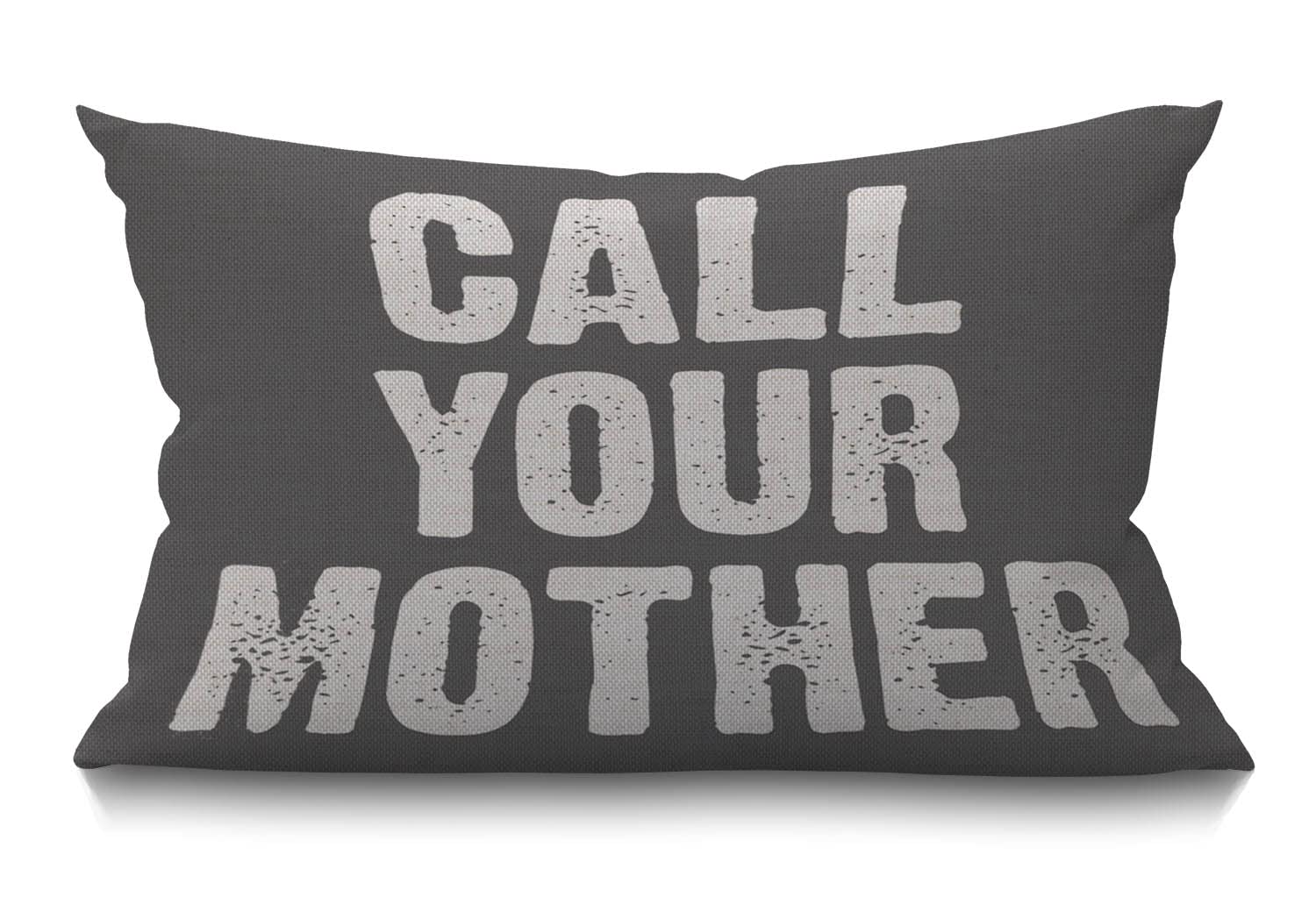 Bgbdeia Multi 256 Oblong Cushion Cover Farmhouse 12X20 Inch Soft Linen Throw Pillowcase Call Your Mother Funny Quote Pillow Cover For Couch Bed Sofa Chair,30 X 50 Cm