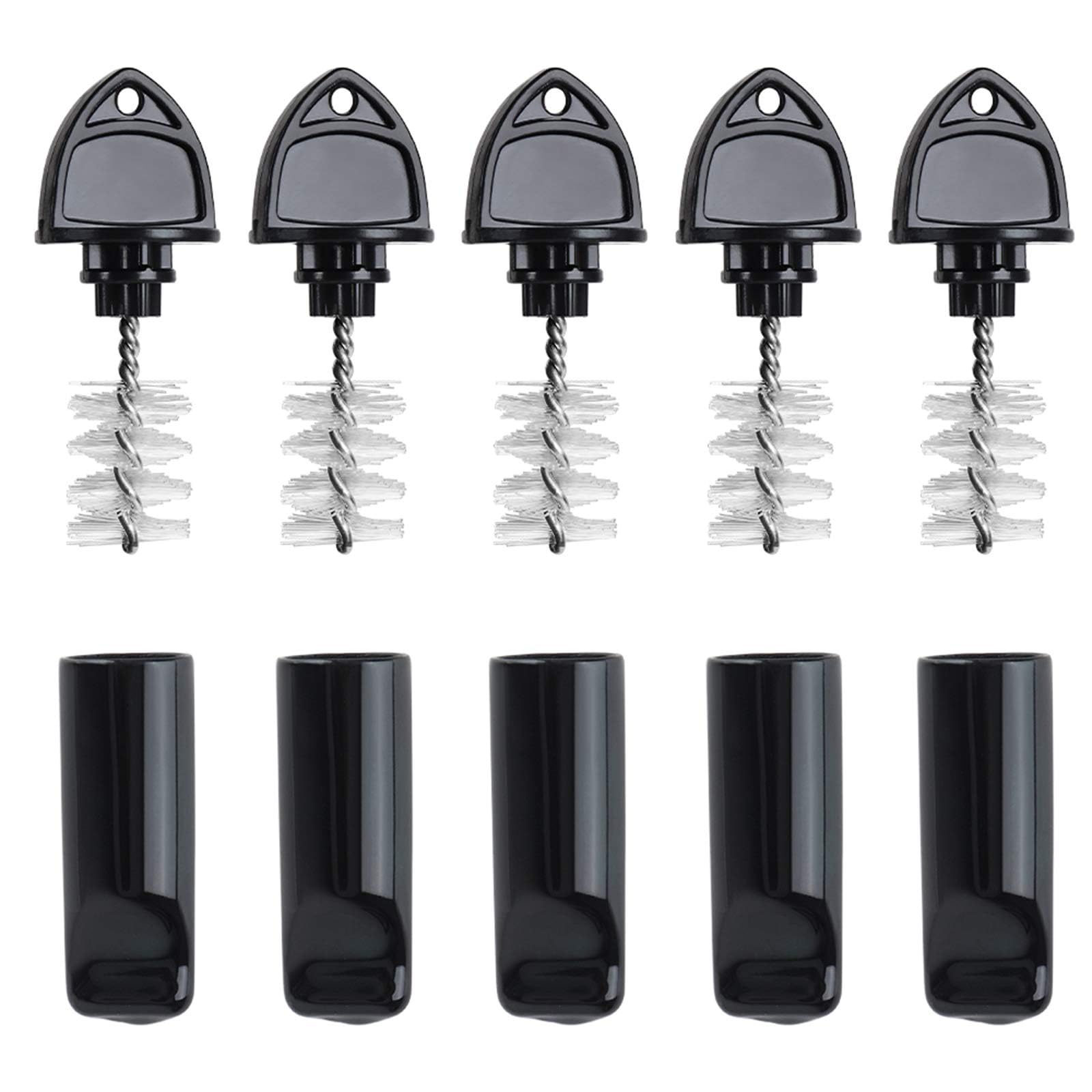 FERRODAY Draft Beer Tap Plug 10 Pieces Keg Faucet Tap Plug Brush Draft Beer Rubber Tap Soother Covers Beer Faucet Brush Plug Beer Faucet Tap Cleaning Plug - 5+5 Keg Faucet Brush Plugs for Keg Beer Tap