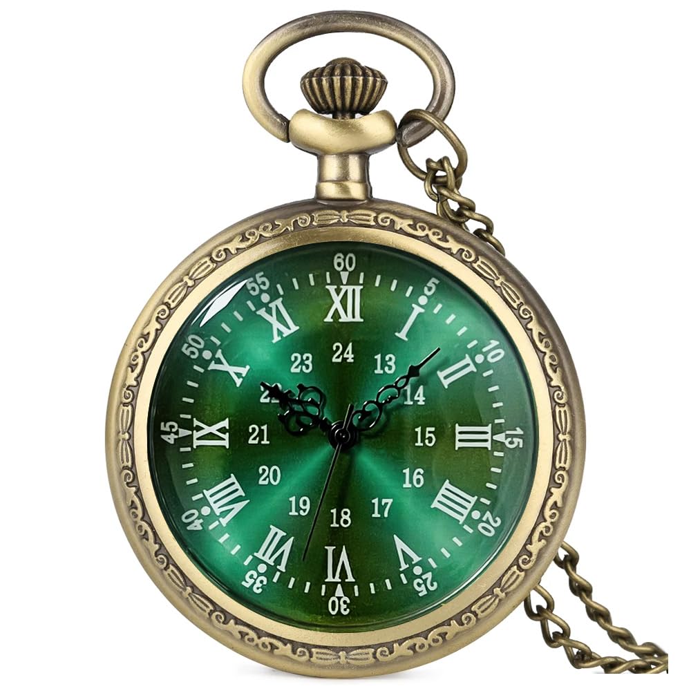 Vintage Pocket Watches for Men Womens Pocket Watch with Chain