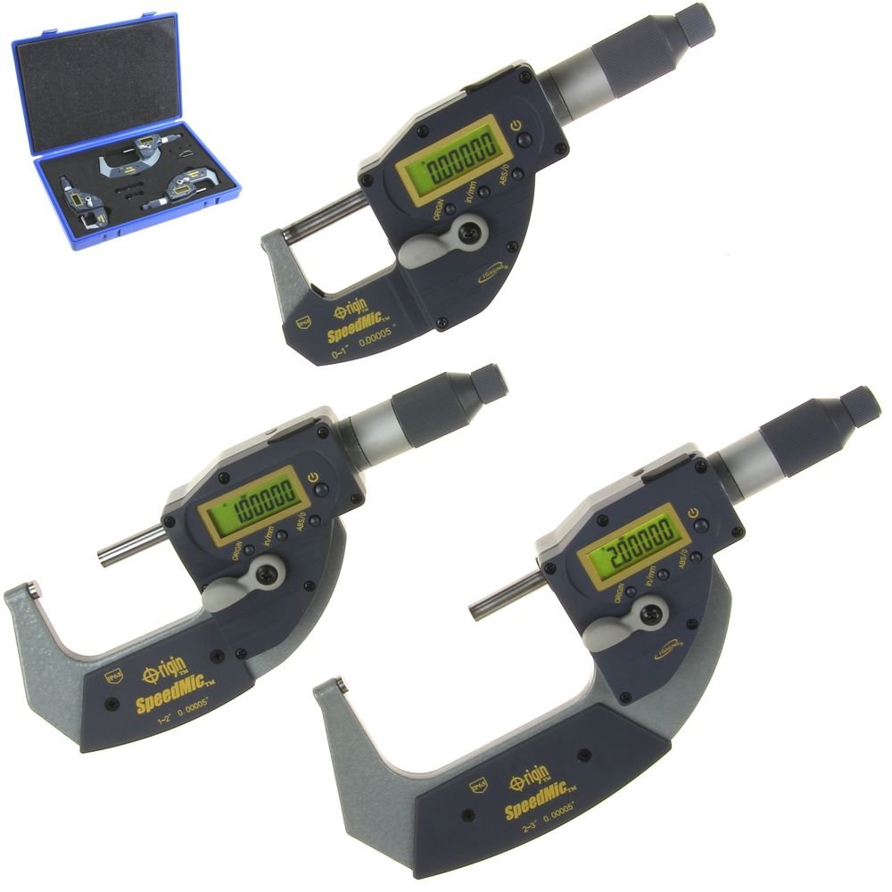 Buy iGaging Digital Quick Micrometer 3 Piece 01", 02", 03" Absolute