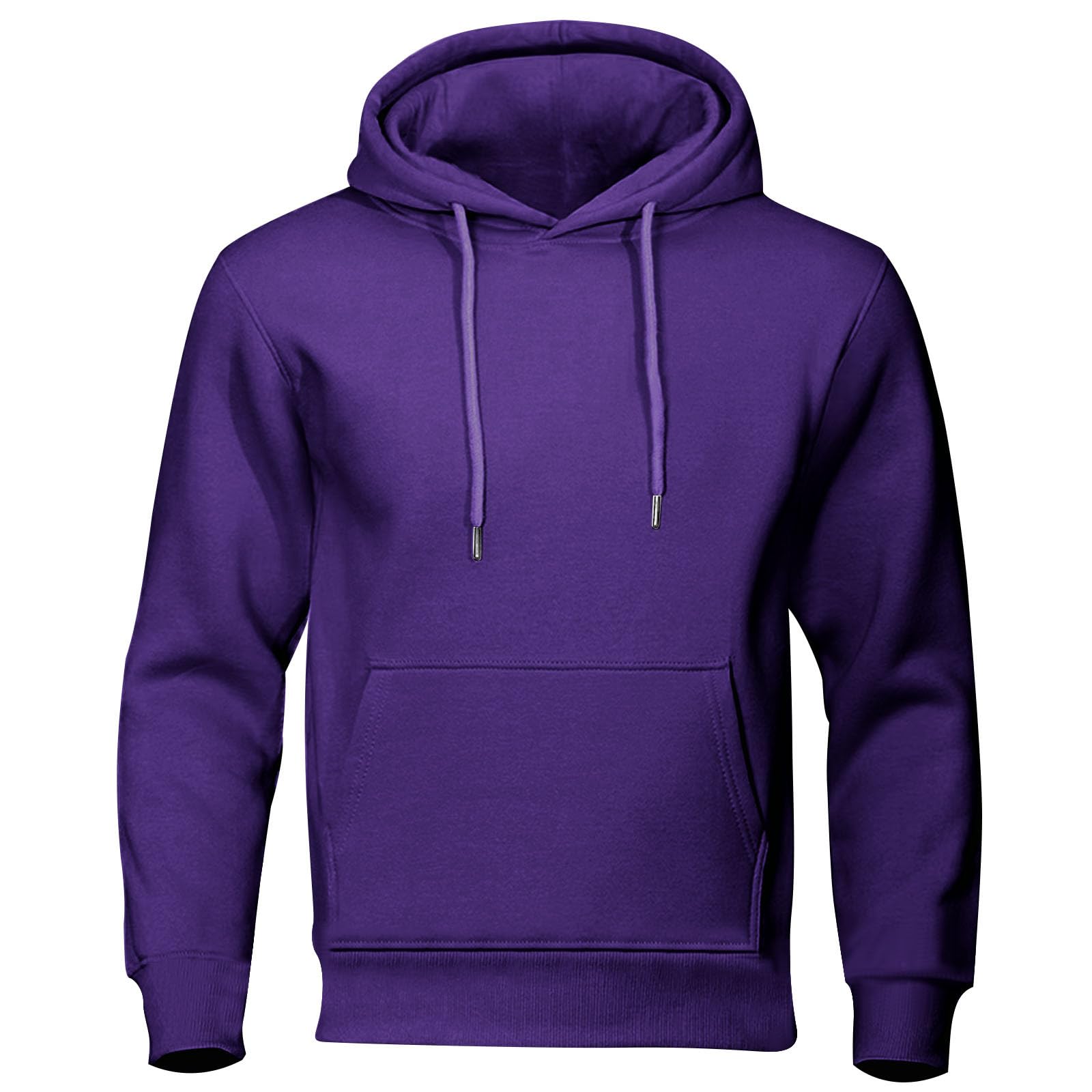 Mens Hoodies Lightweight Fashion Fleece Lined Hooded Sweatshirt Long Sleeve Gym Casual Pullover with Kangaroo Pocket — view 21