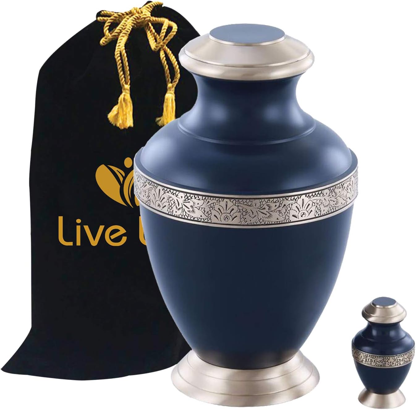 Liveurns Crescent Cremation Urn Adult Funeral Urn Solid