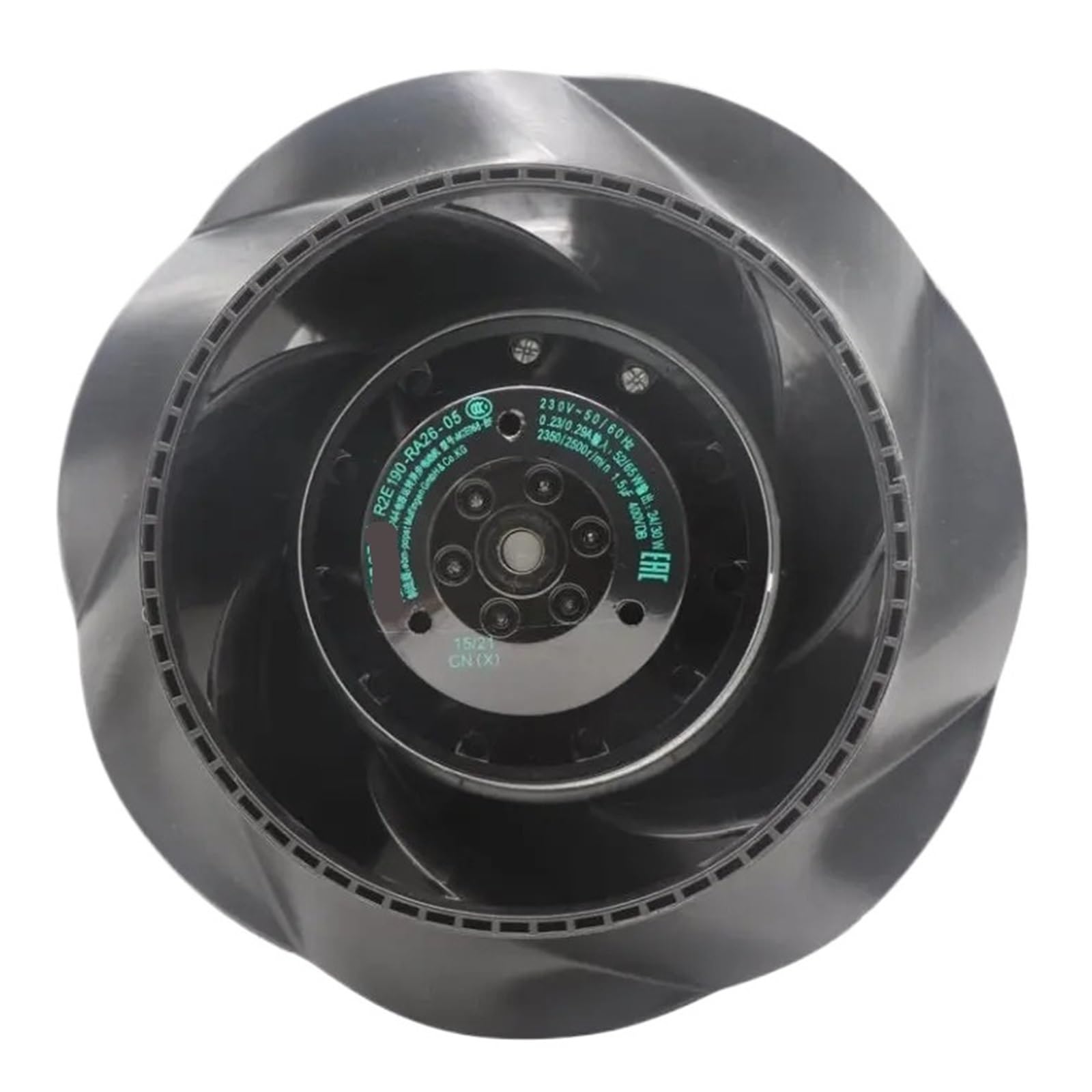 Nacodlul One Color R2e190-Ra26-05 190Mm 230V Ac 65W 0.23/0.29A 50/60Hz Ip44 Cooling Fan