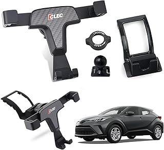 Coleya Car Mobile Phone Holder Compatible with Toyota C-HR 2016-2025, CHR Accessories Gravity Mobile Phone Holder, Toyota C-HR Mobile Phone Car Mounts Compatible with All Smartphones 4 - 7 Inches
