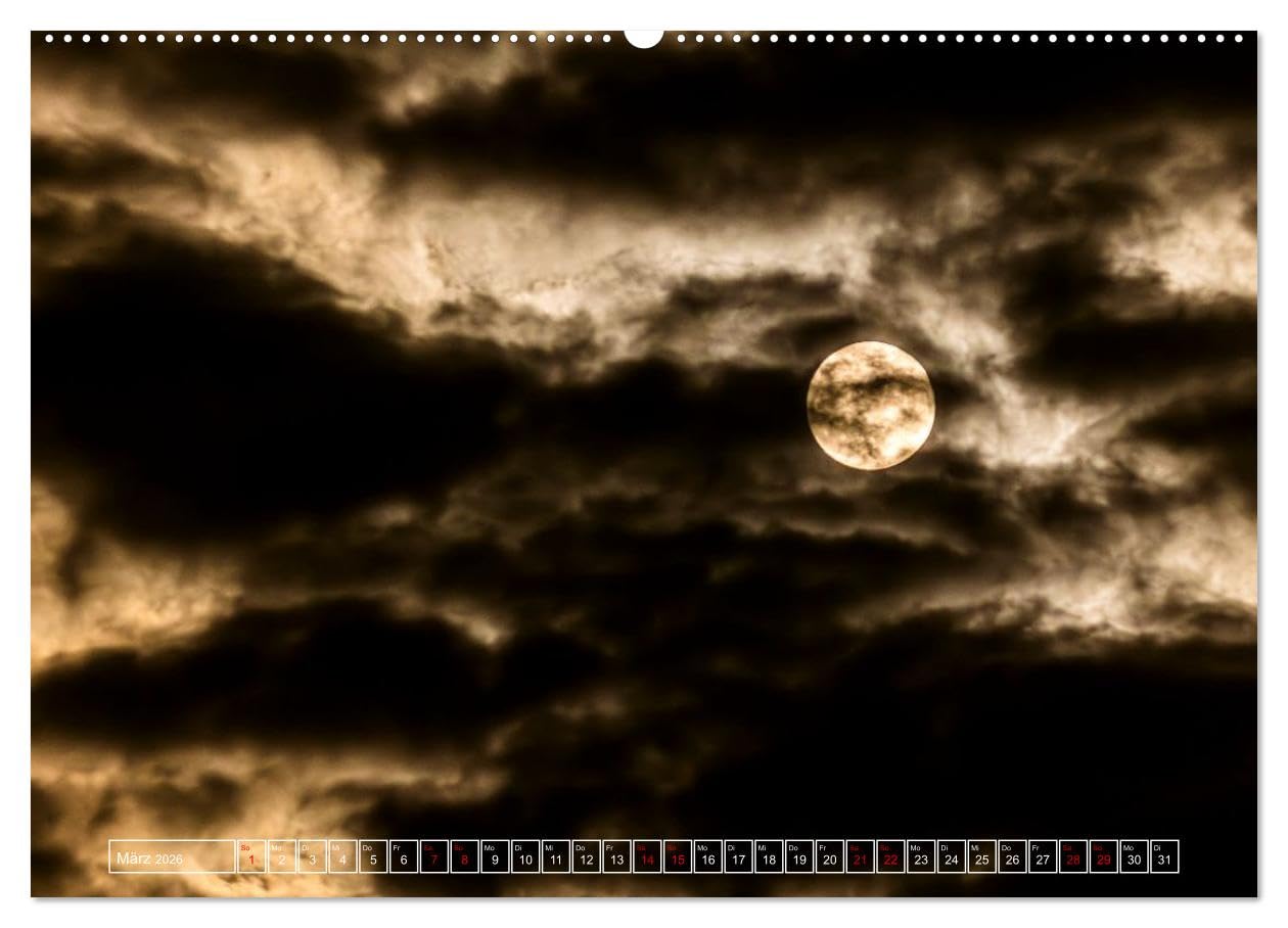 Faszination Mond - der etwas andere Mondkalender (hochwertiger Premium Wandkalender 2026 DIN A2 quer), Kunstdruck in Hochglanz: Viele Menschen sind ... schönen Mondfotos erfreuen. (CALVENDO Natur)