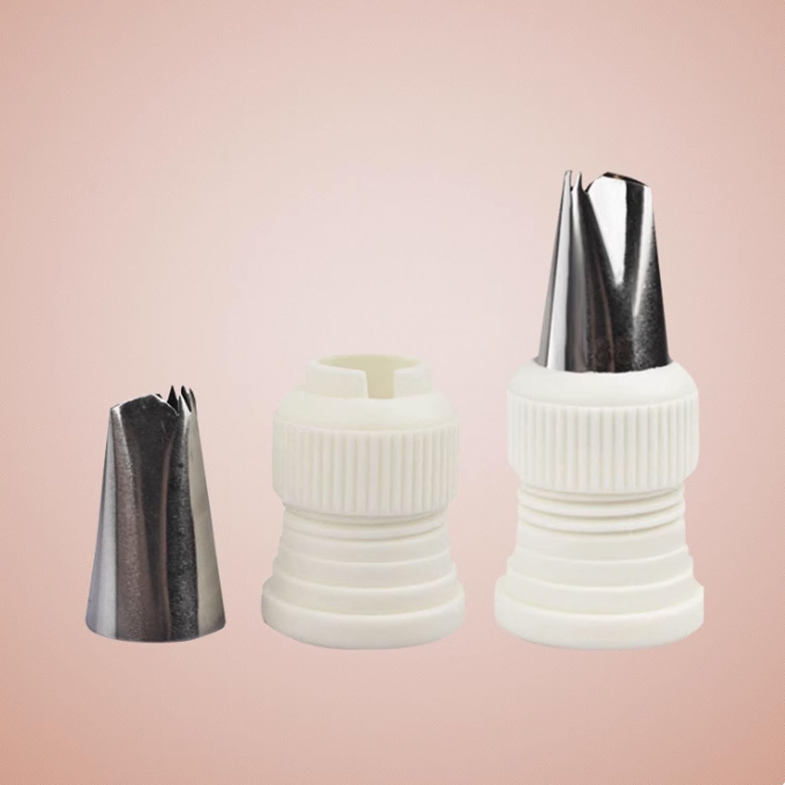 Juego de decoración Pasteles Flores 26 Piezas, moldes boquillas for tuberías Acero Inoxidable, Herramientas Profesionales for Hornear for Puntas pastelería Crema Mantequilla