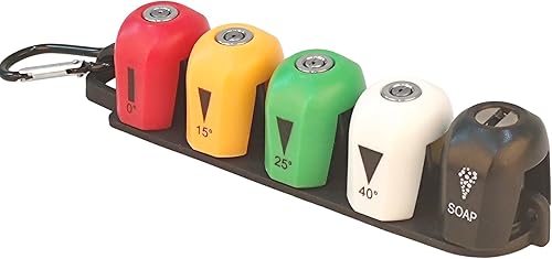 Boquillas mejoradas para hidrolimpiadoras de repuesto para Sun Joe serie SPX3000 y lavadoras a presión universales (0°, 15°, 25°, 40°, jabón)