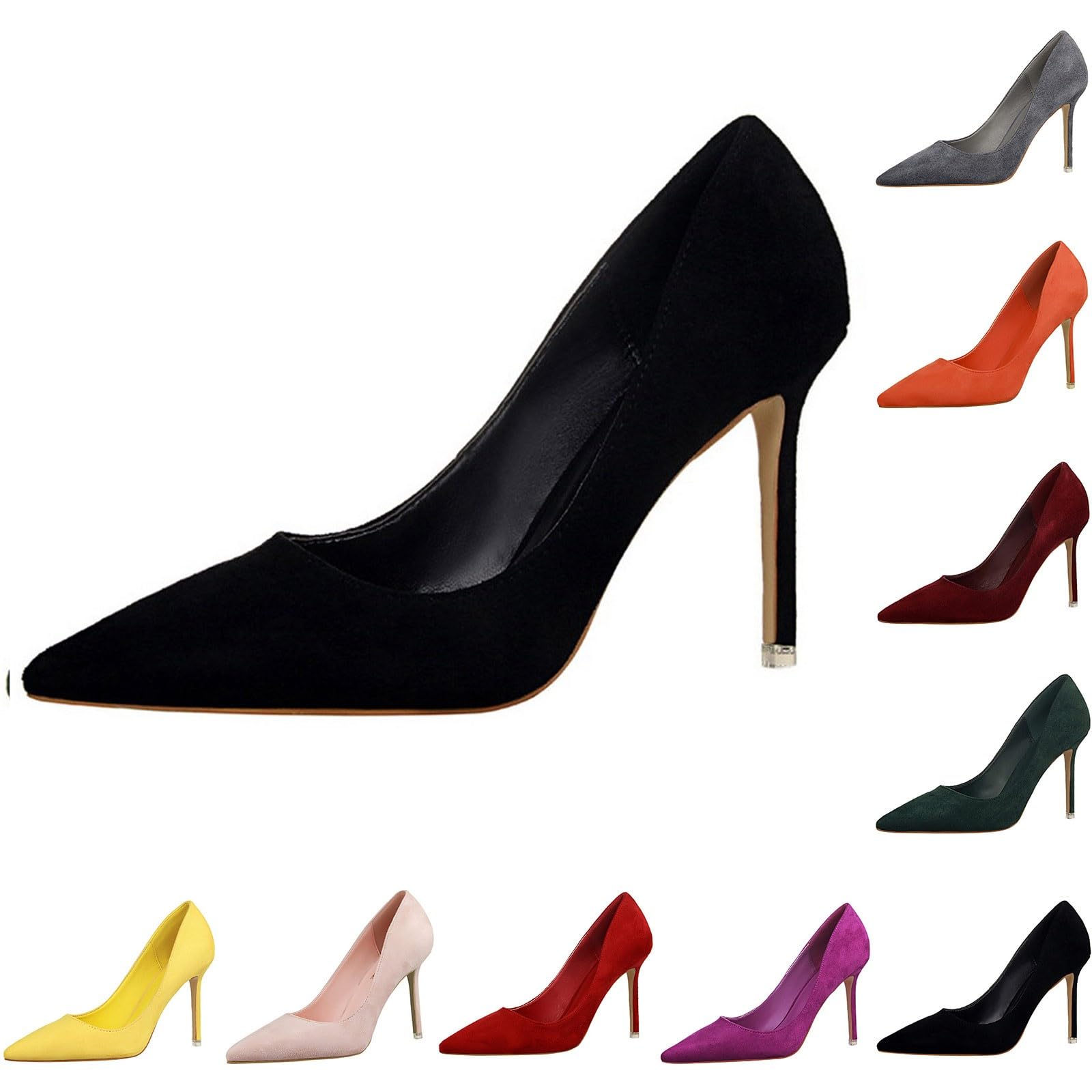 Zapatos de mujer Tacón Puntiagudo, Zapatos de tacón de aguja cómodos y