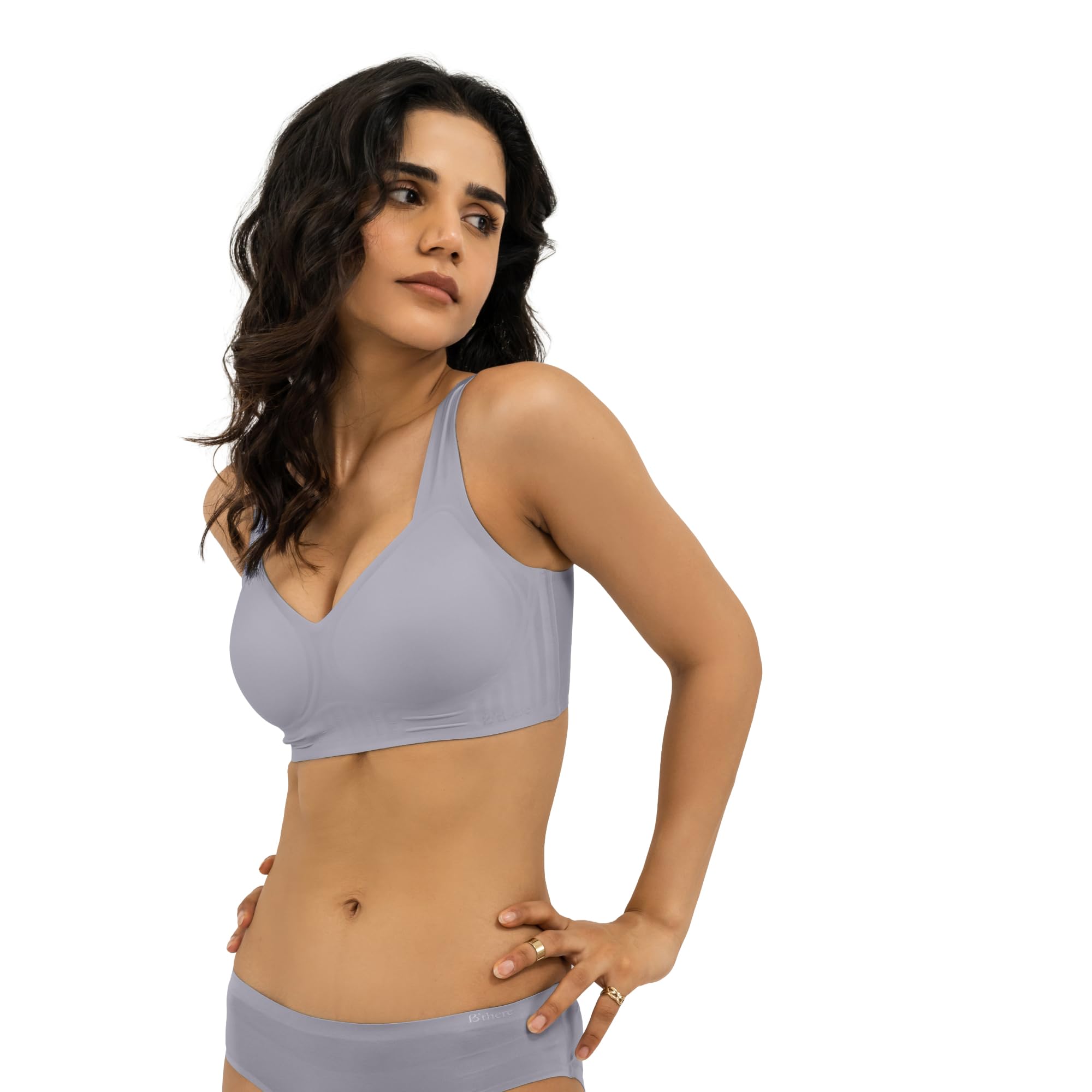 B’There Women’s Premium Full Coverage Wire-Free Seamless Bralette | Padded Everyday Comfort Bra with Minimal Seams & Second-Skin Softness | Slip-On Essential Bralette for Layering-picture-14