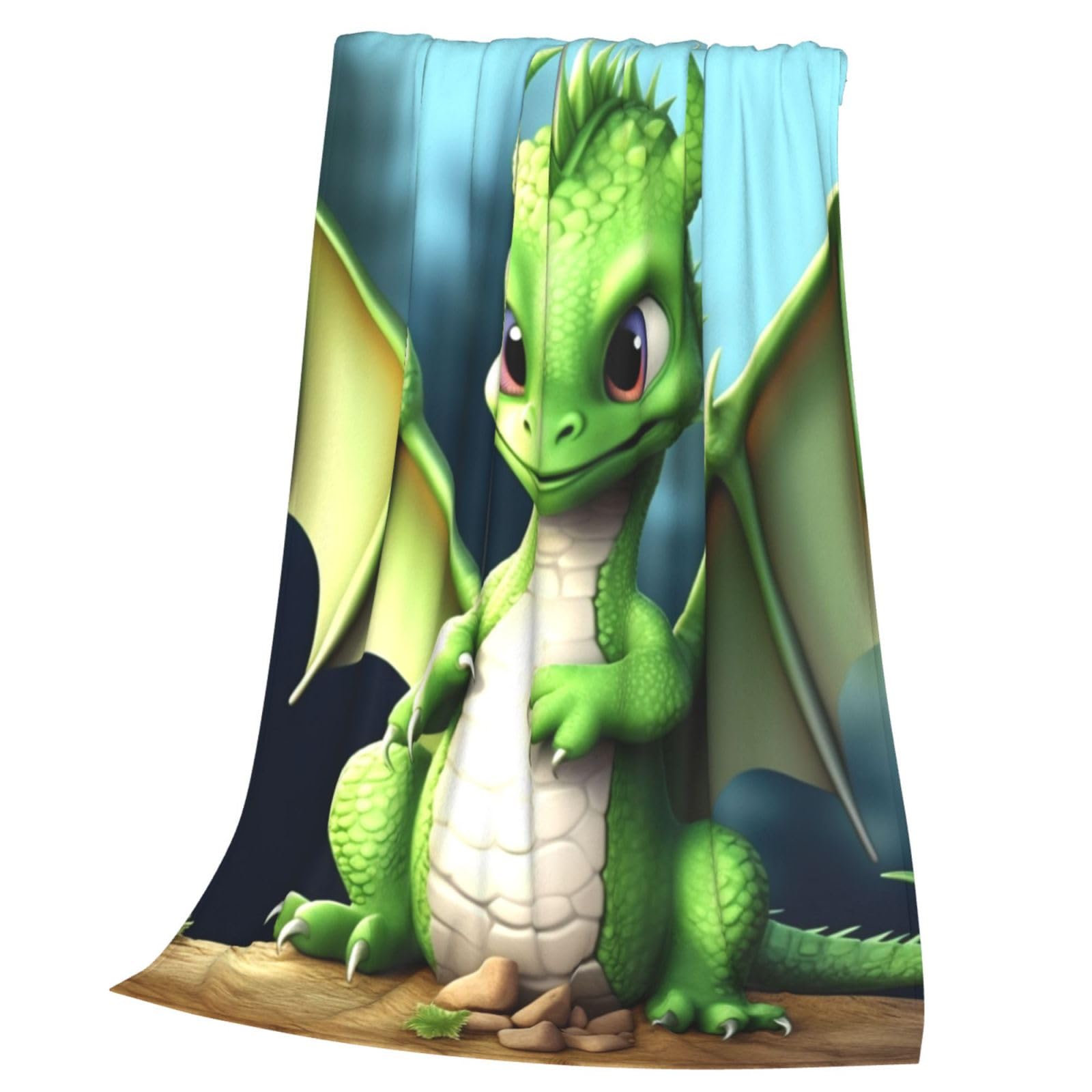 Couverture canapé dragon en flanelle douce et légère pour toutes les saisons