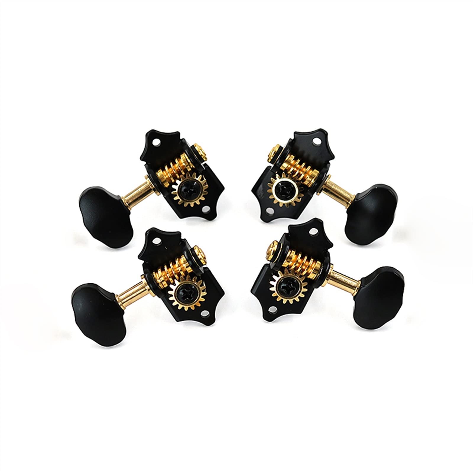 Cheville de Guitare 2R2L Black Ukulele Guitare Style Ouvert String Tuning Pegs Guitare Machine Heads Accessoires