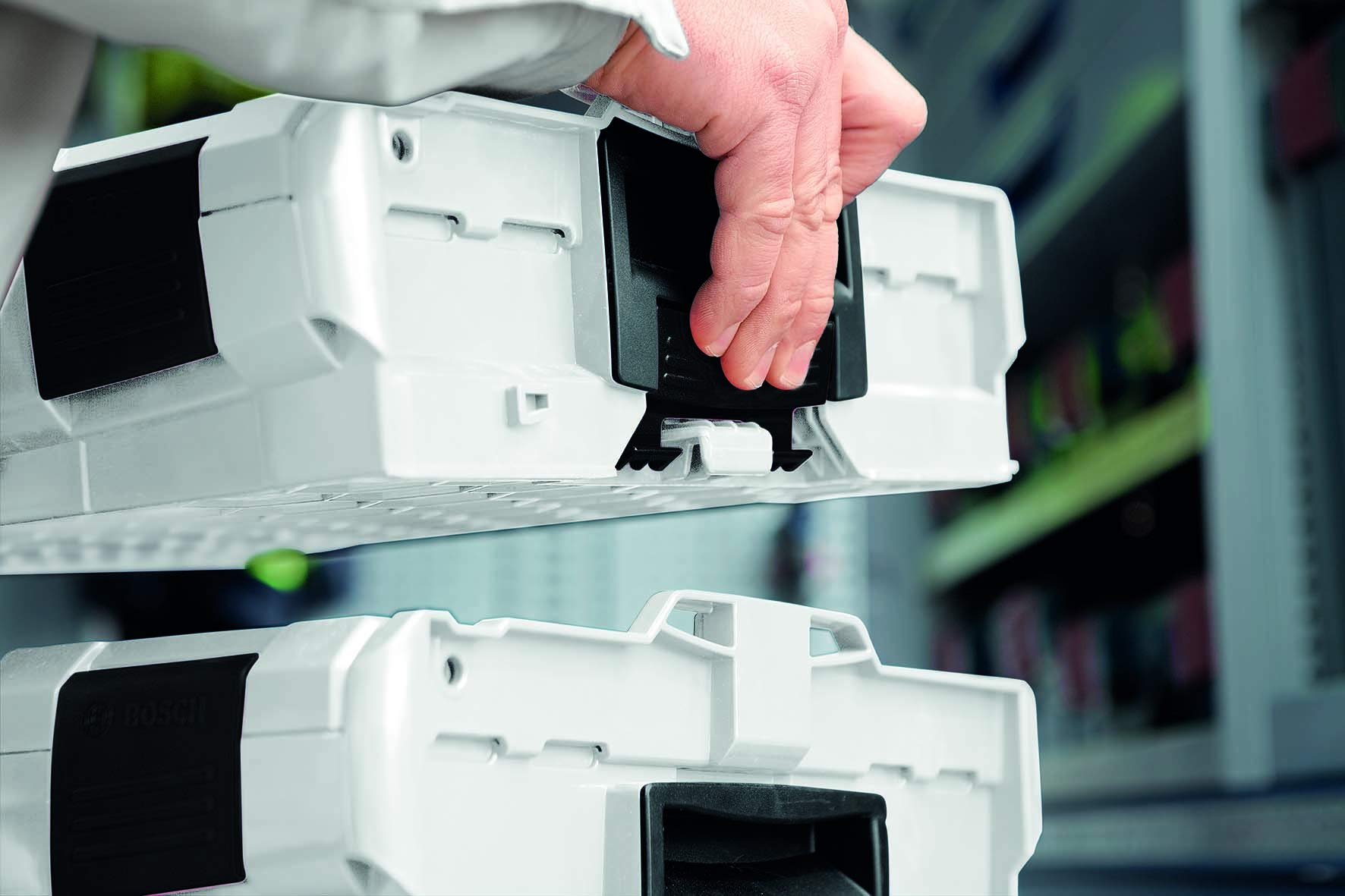 Bosch Sortimo L BOXX 374 Anthrazit Größe 4 Serie G (alte Version) Professioneller Werkzeugkoffer - Innovatives Transportsystem - Ideale Organizer Box